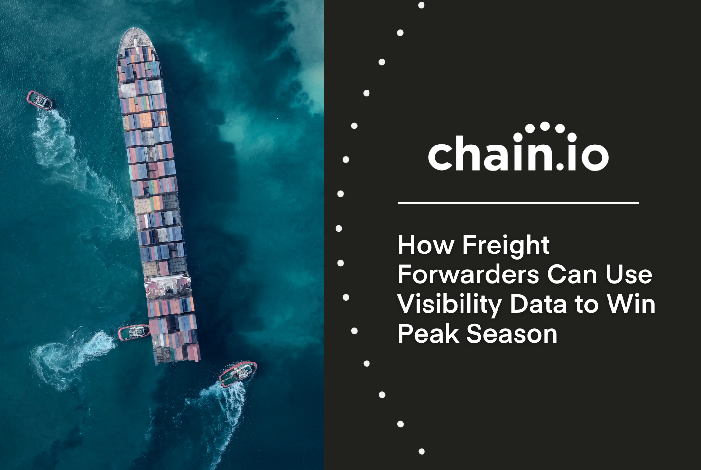 How freight forwarders can use visibility data to win peak season