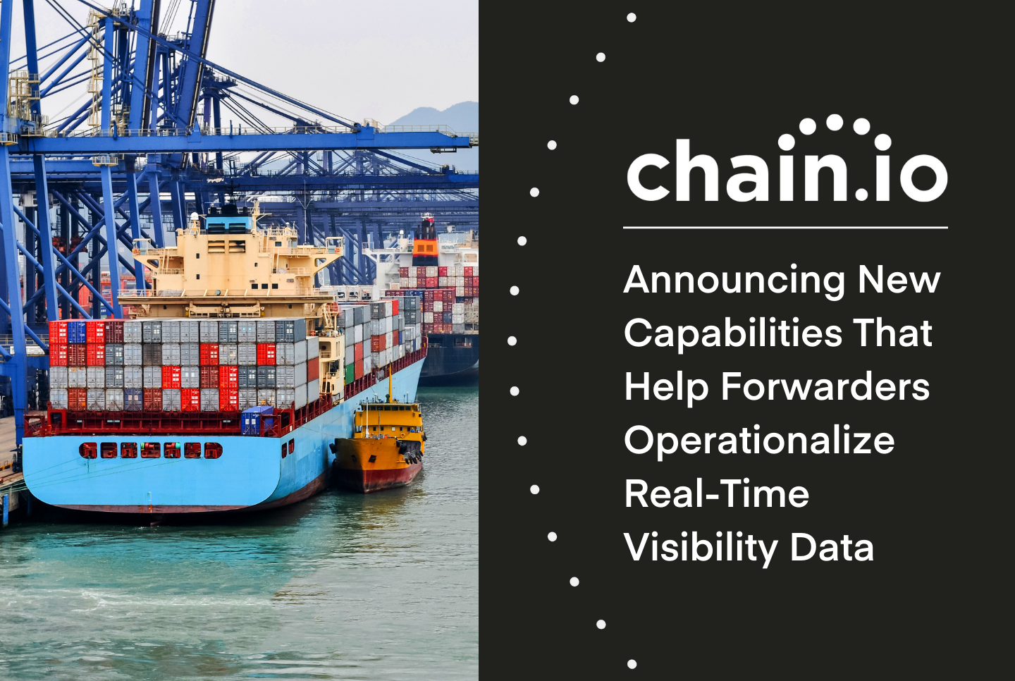 new product release that makes supply chain visibility data more available and actionable for the freight forwarding community.