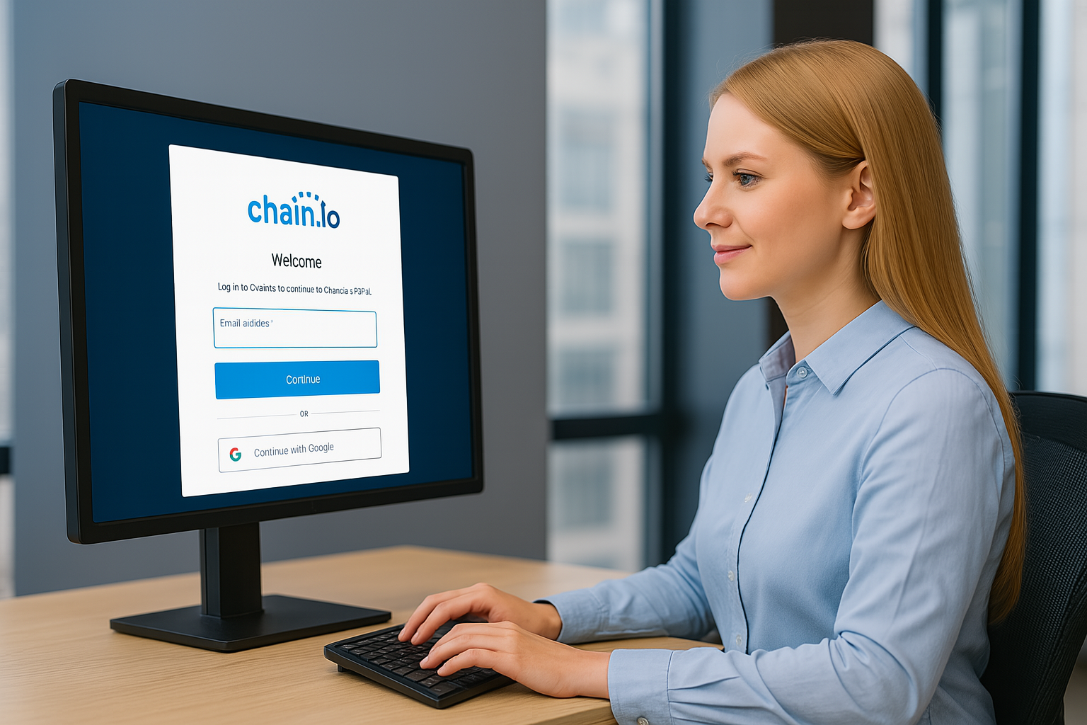 An supply chain account manager using the Chain.io platform. 