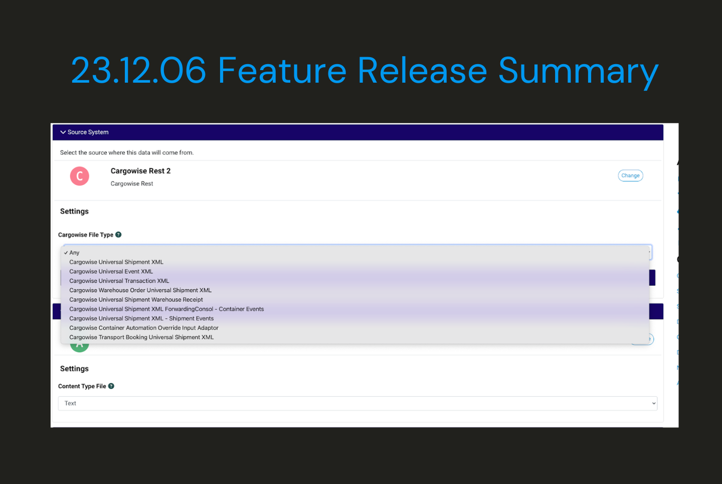 23.12.06 Feature Release Summary