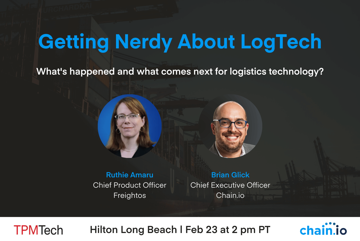 getting nerdy about logtech session with Ruthie Amaru and Brian Glick at TPMTech2023