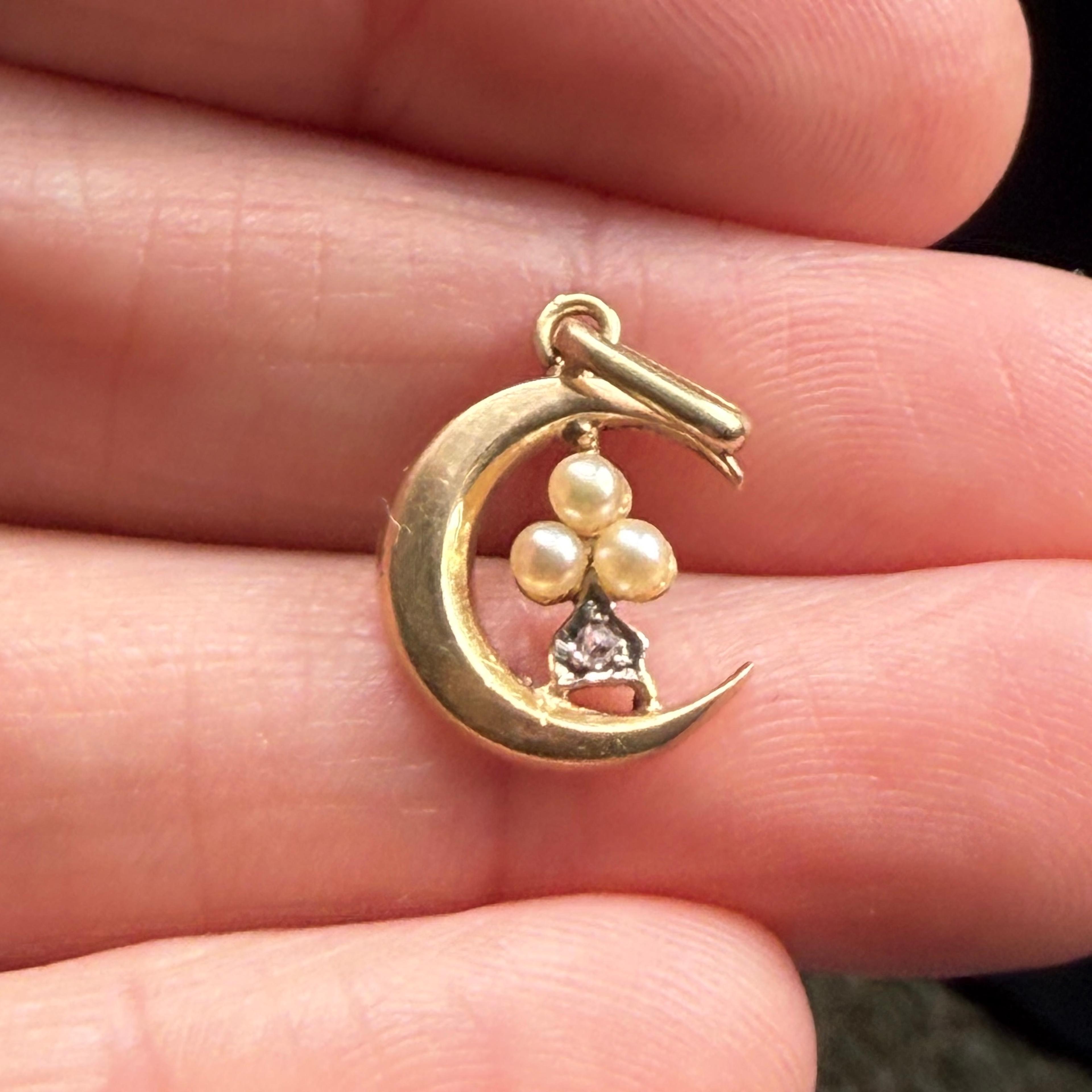 Moon w/ Diamond and Pearl Clover