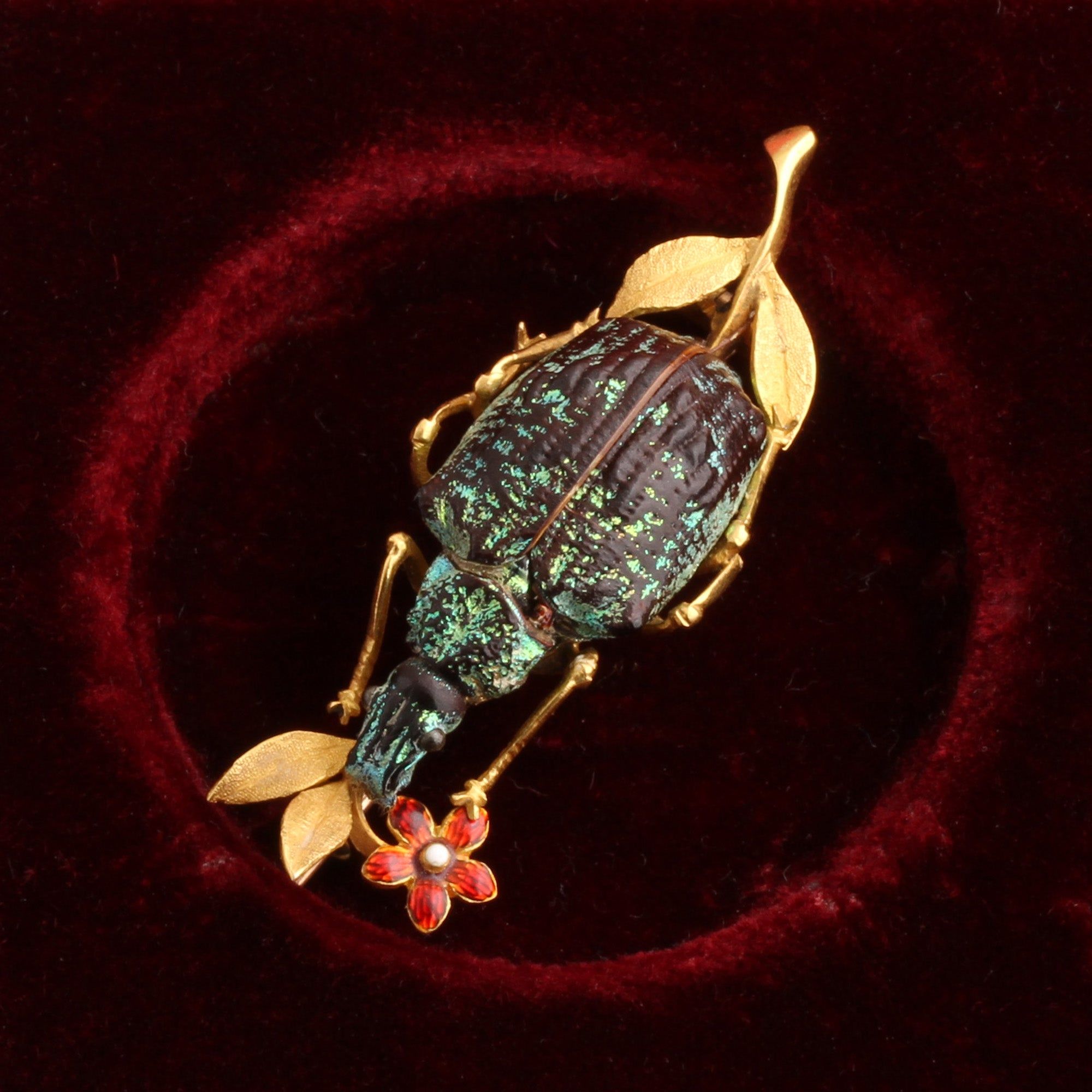 Victorian Beetle Brooch