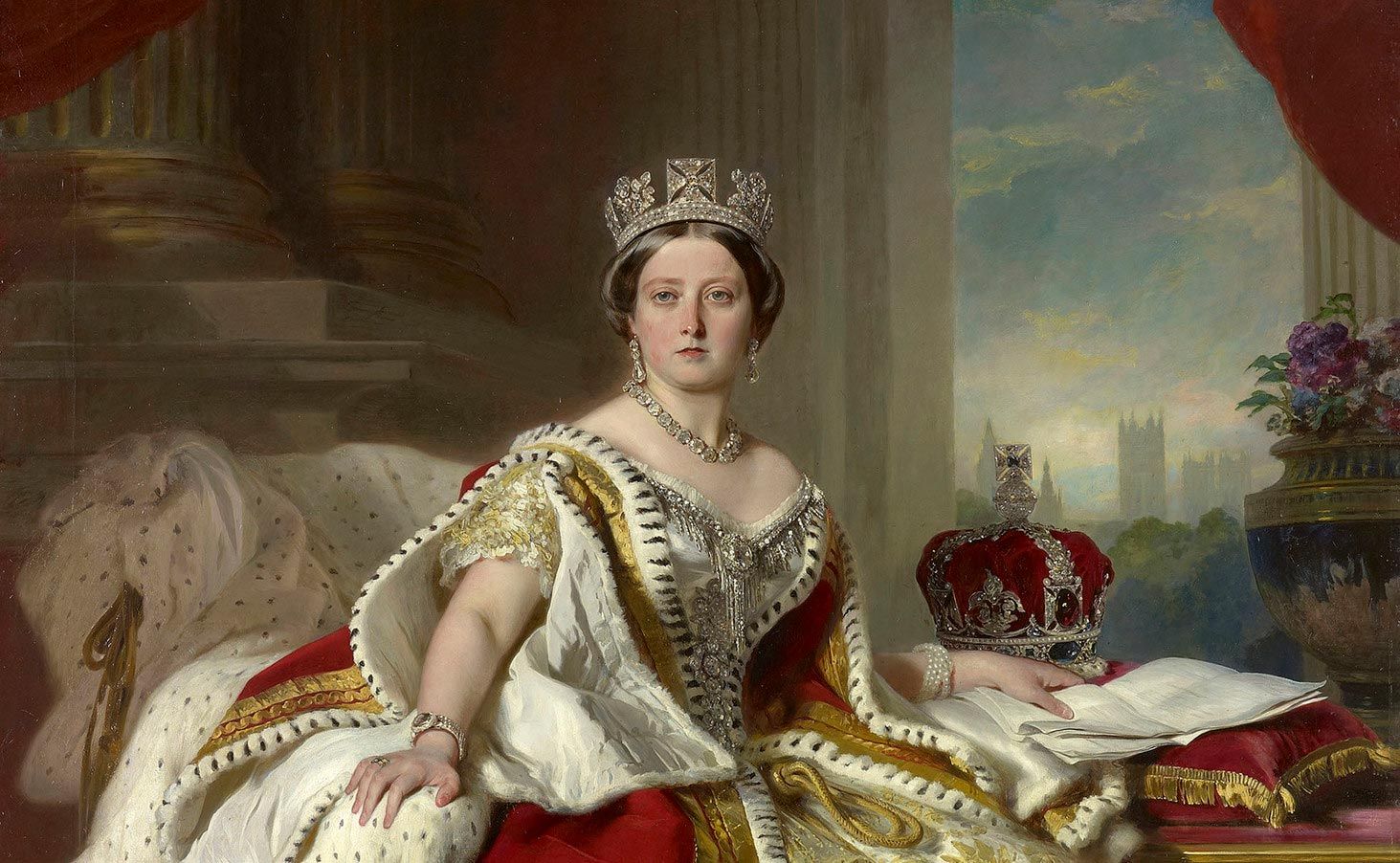 Portrait of Queen Victoria by Franz Xaver Winterhalter, 1859.