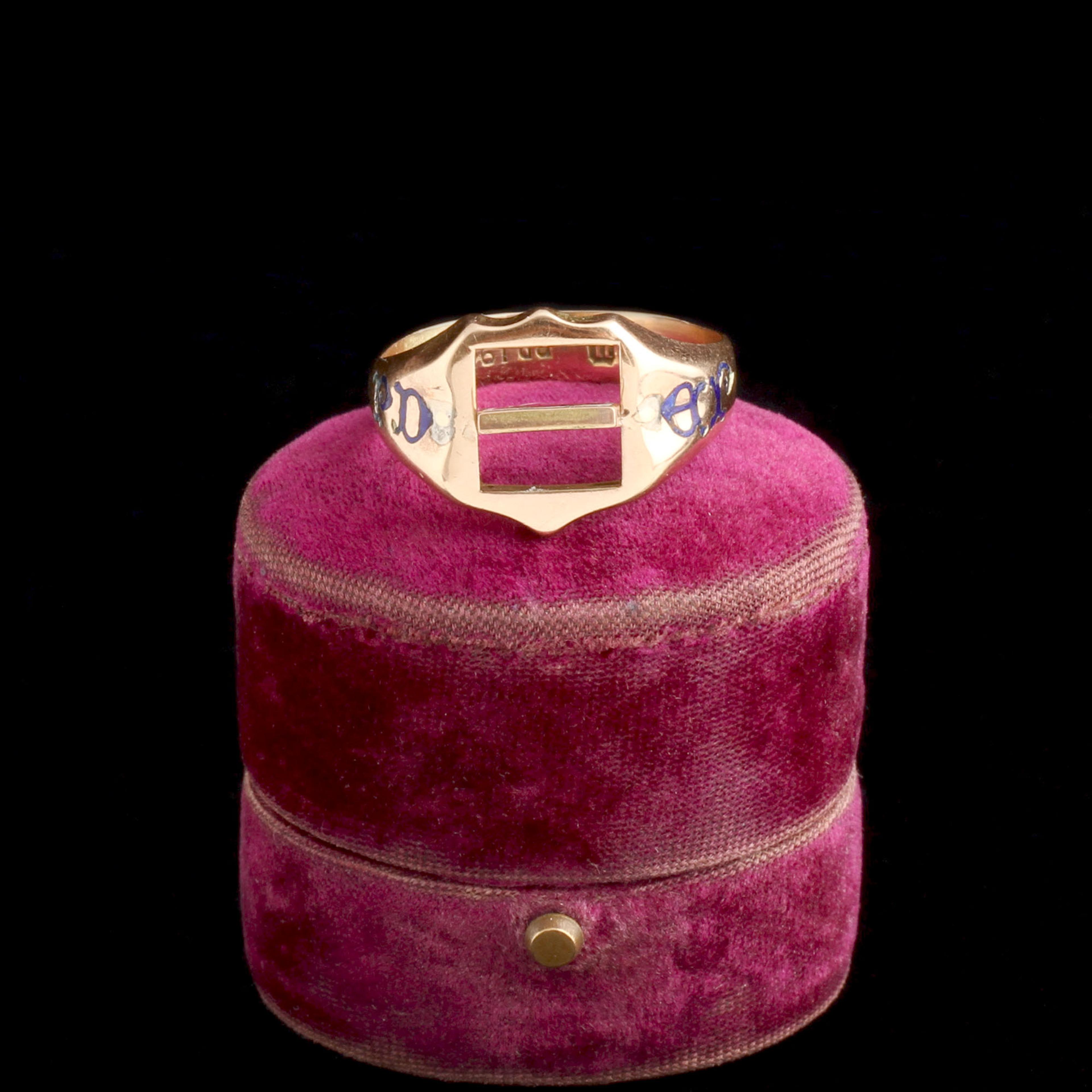 WWI Era Knights Templar Swivel Signet Ring