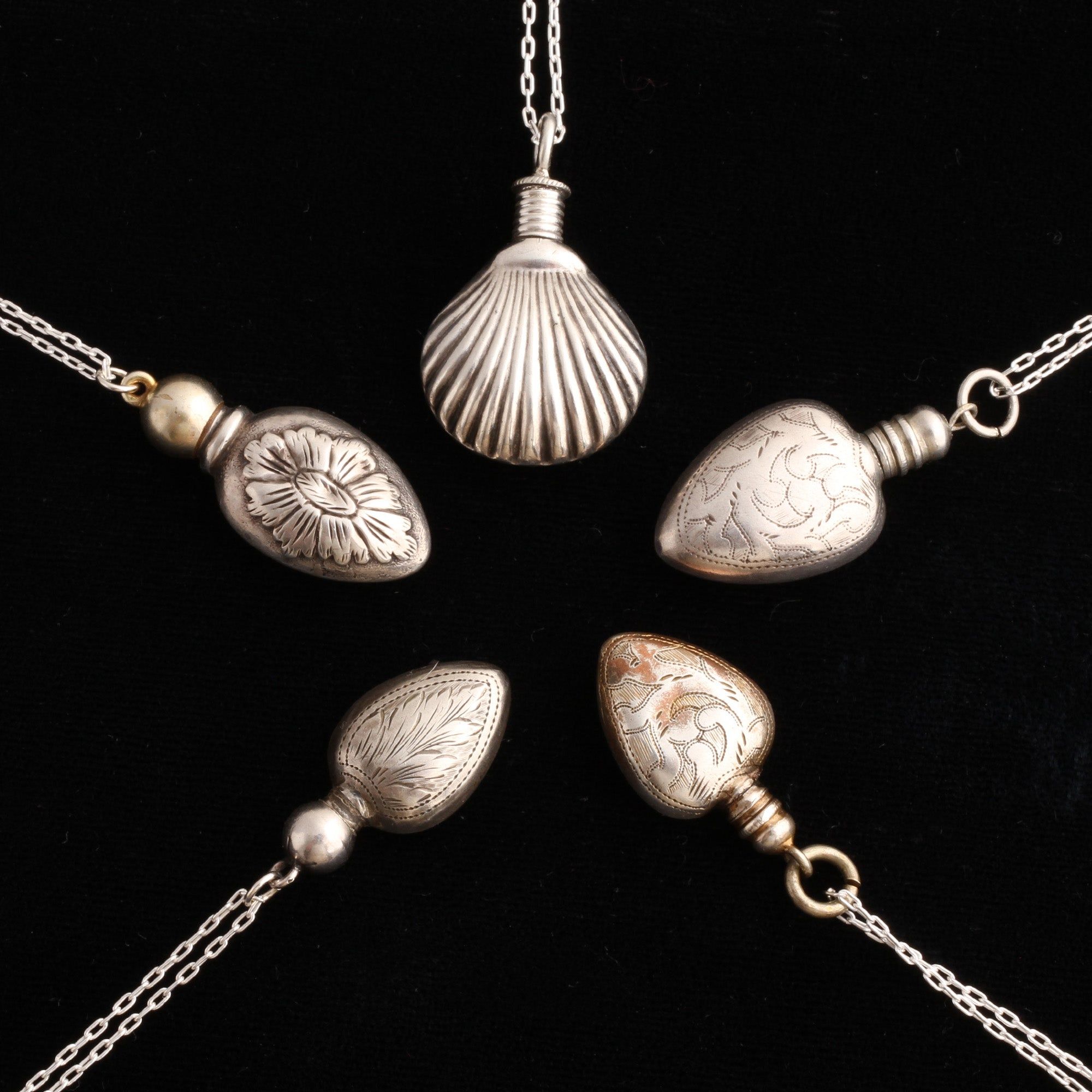 Victorian Silver Scent Vials