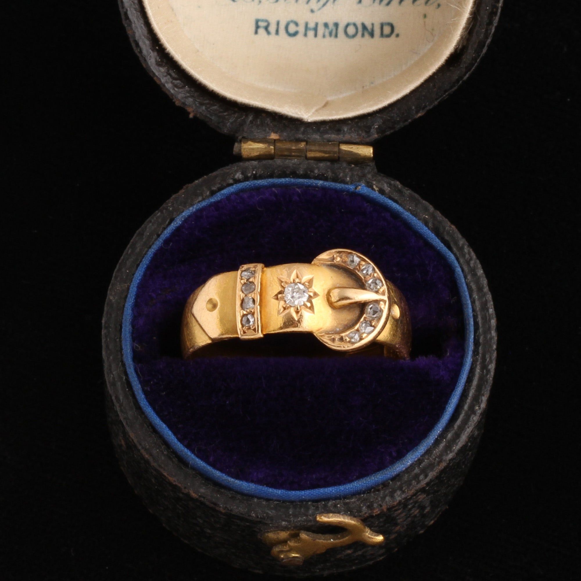 Victorian Diamond Belt Ring