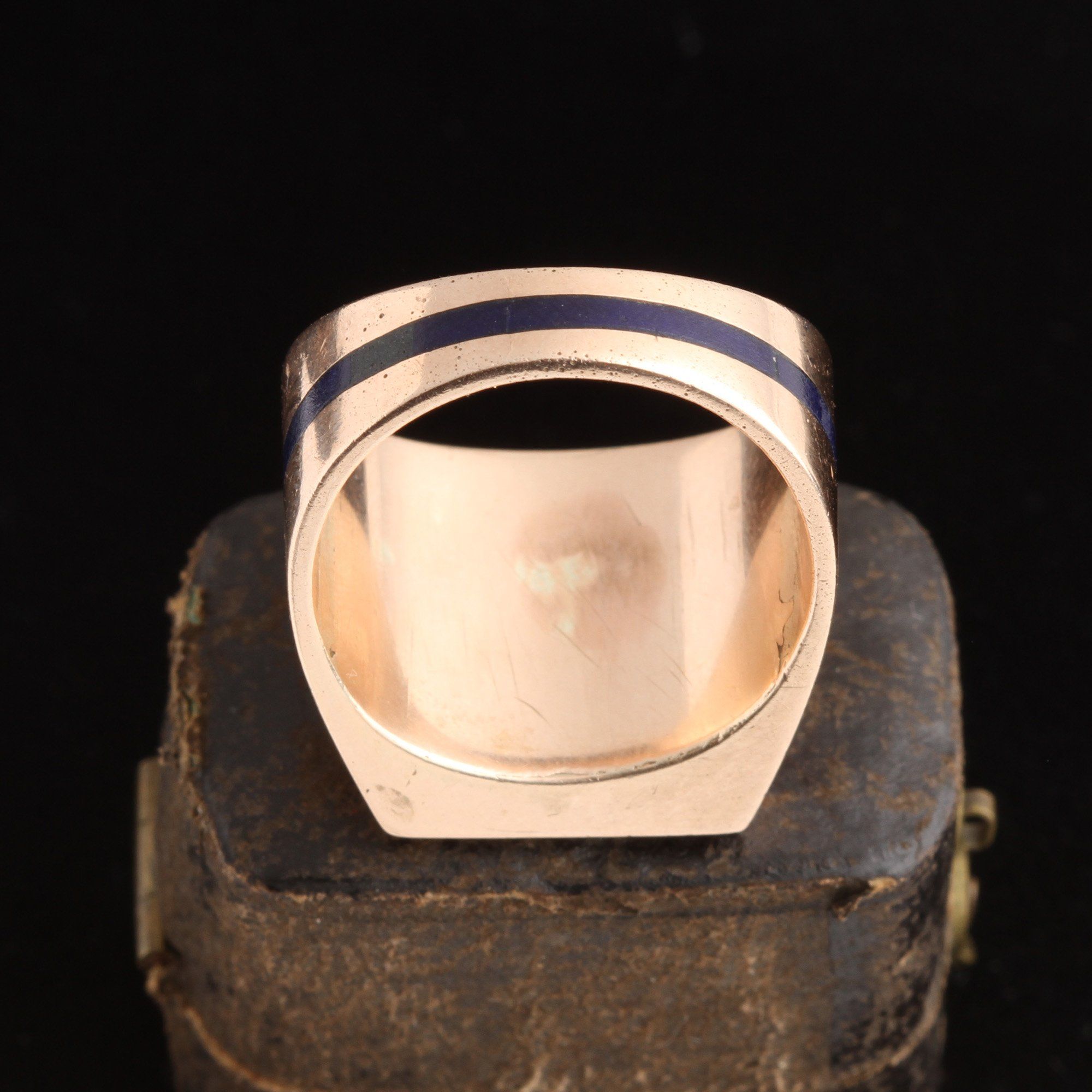Vintage Lapis Lazuli Signet Ring
