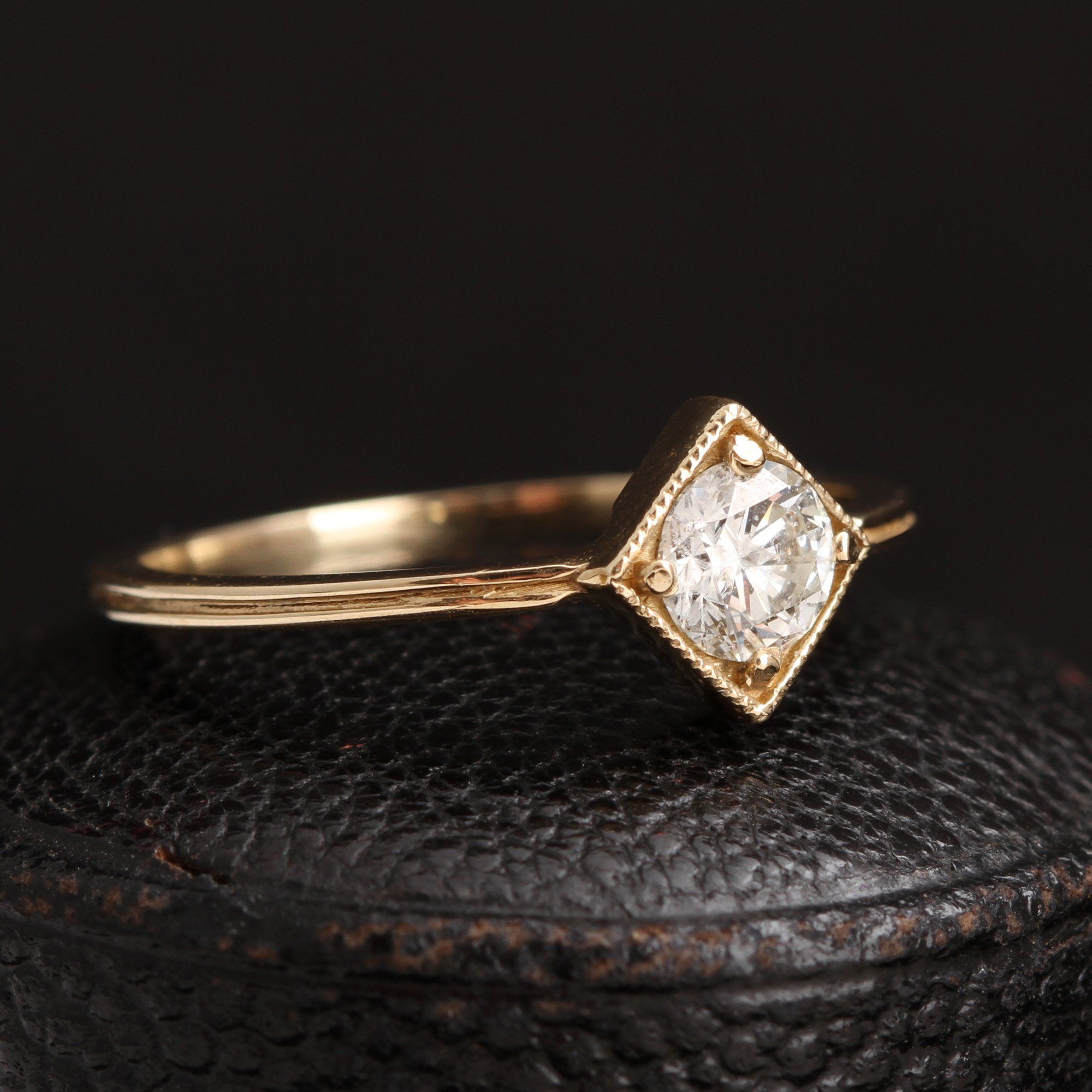Gilded Age Diamond Solitaire
