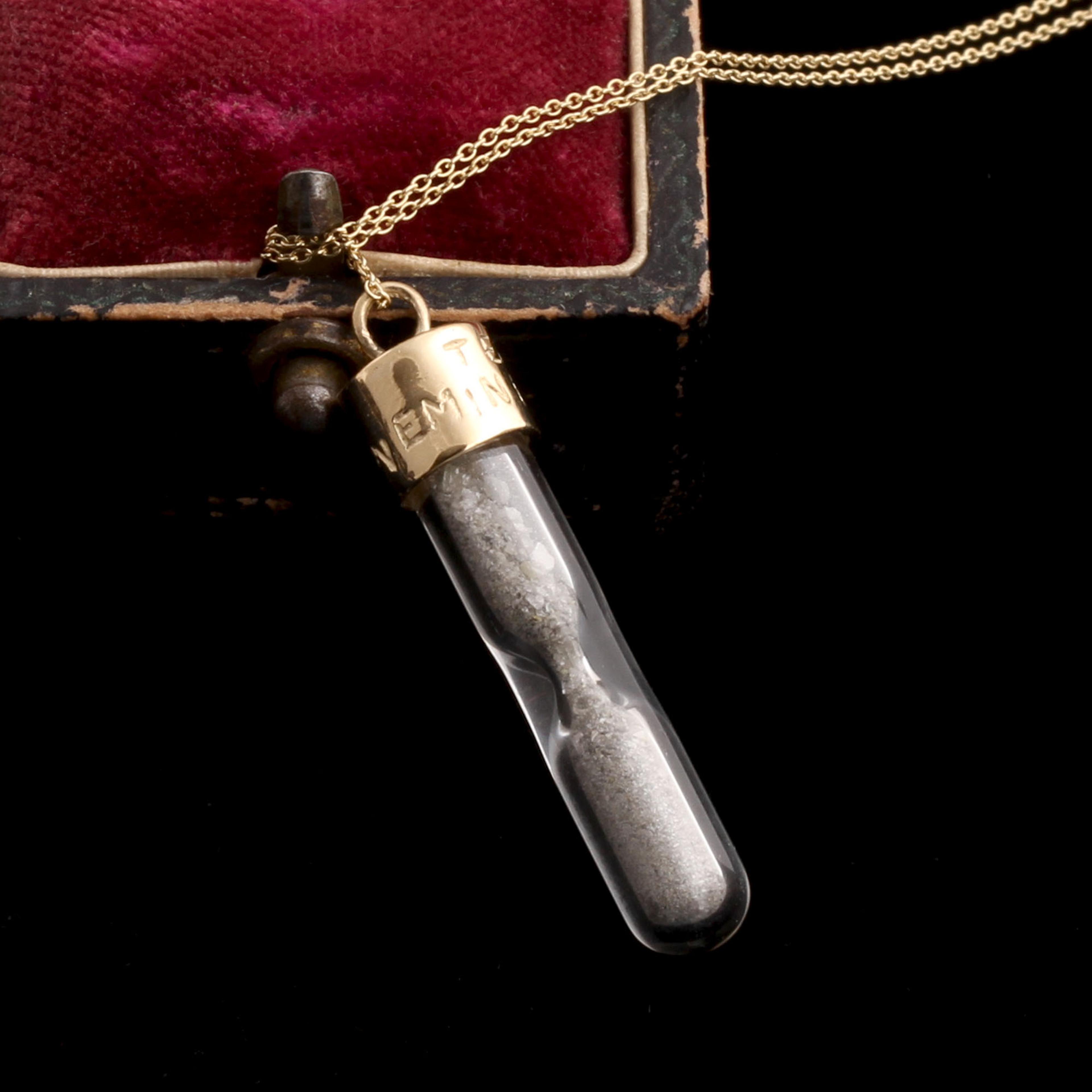 Diamond Dust Hourglass Necklace
