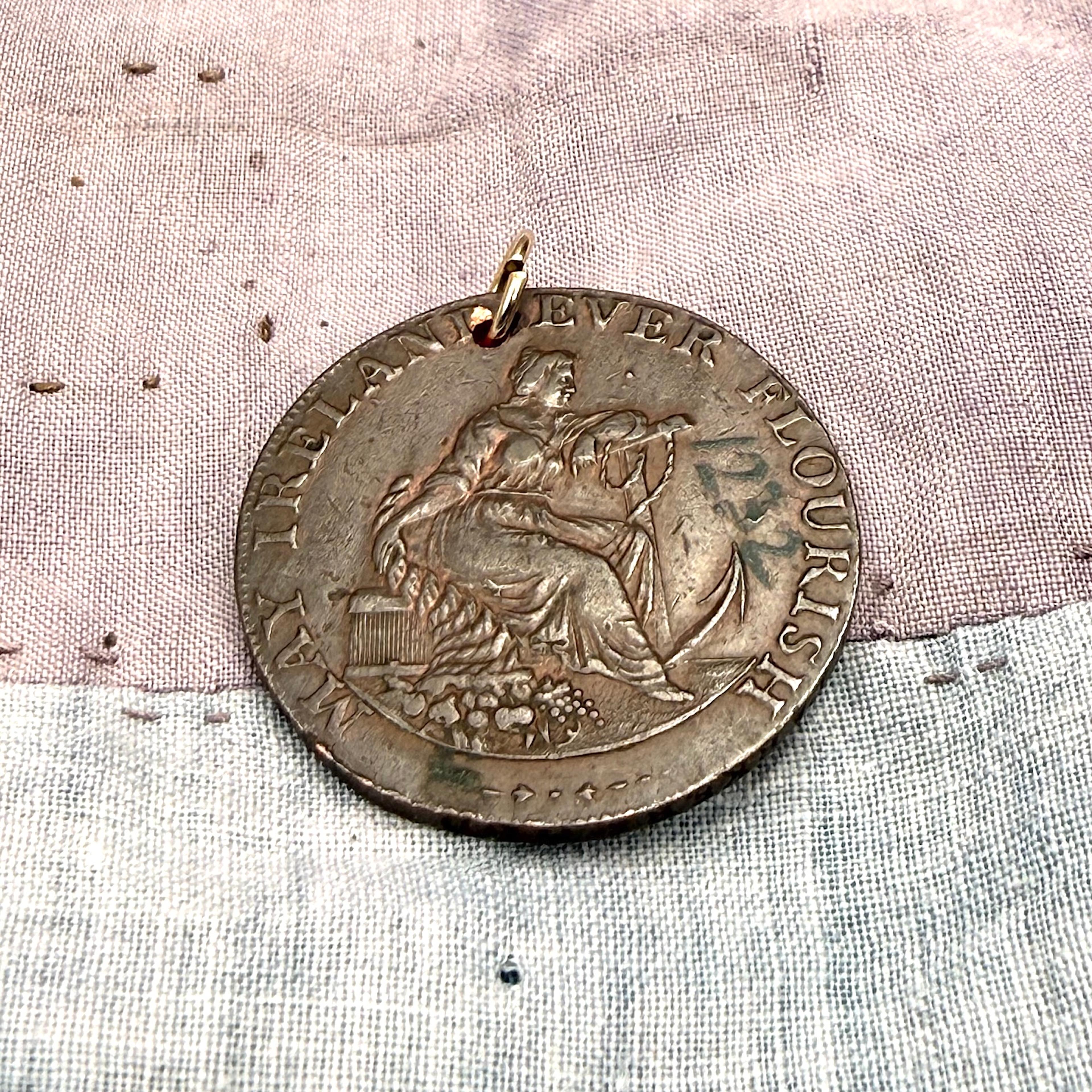 William Parker's Dublin Halfpenny Copper Condor token 1794