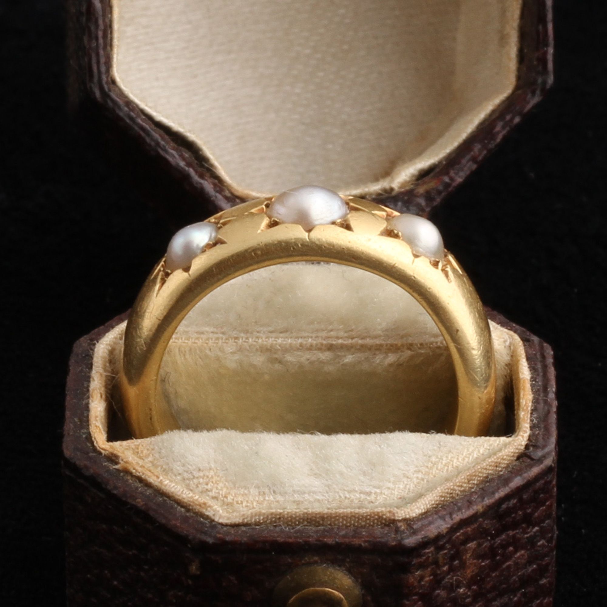 Victorian Star-Set Pearls Ring