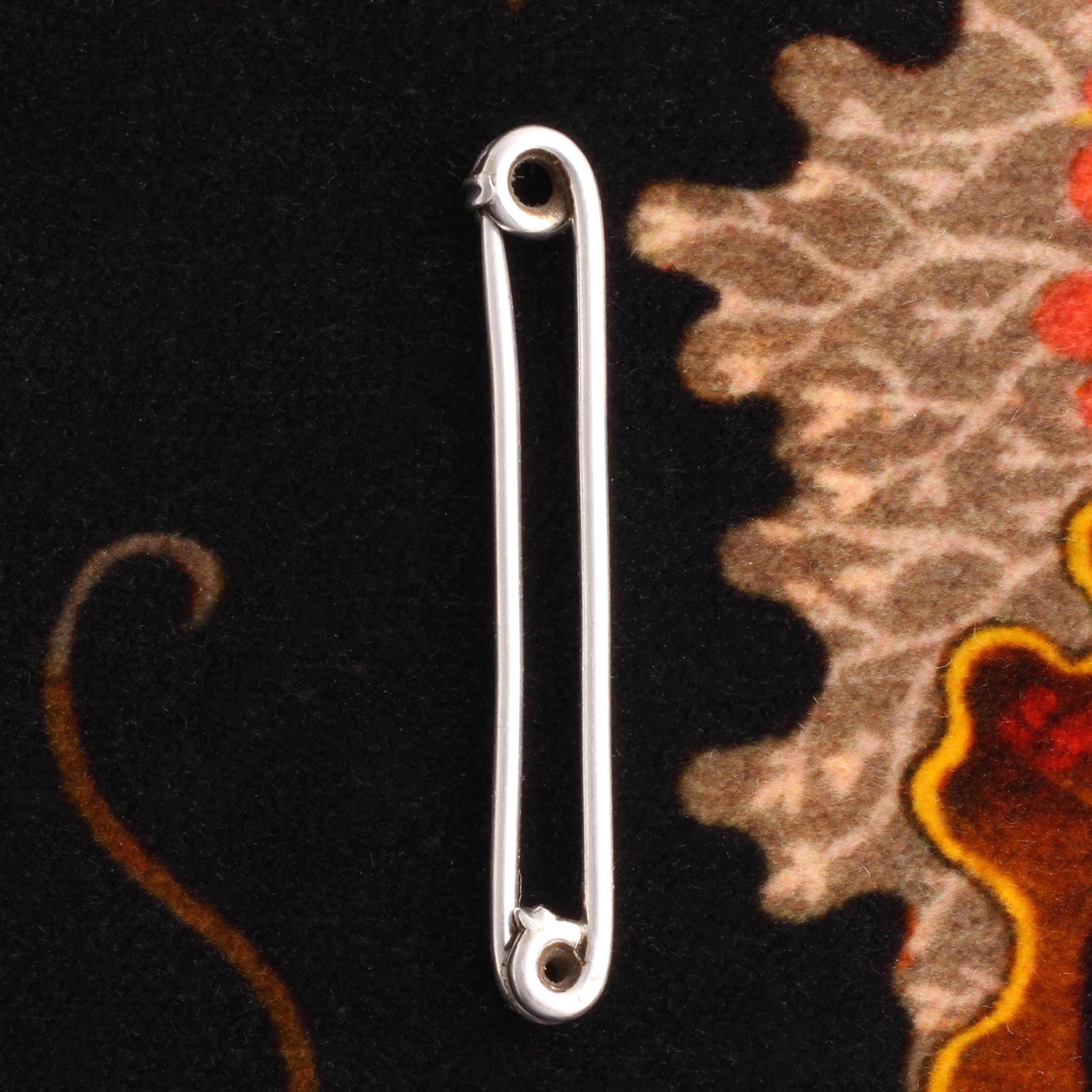 Detail of Edwardian Platinum Safety Pin