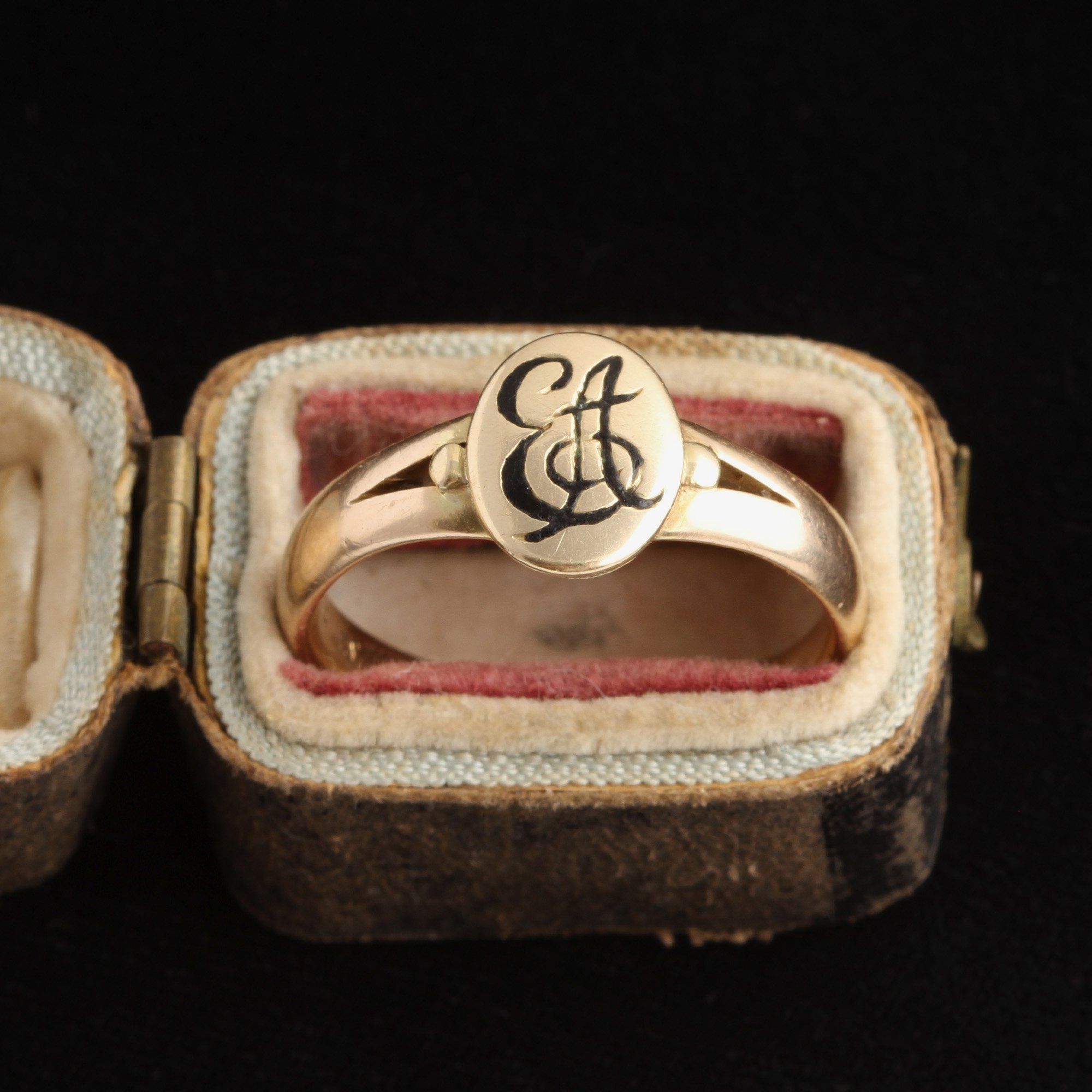 Victorian "EA" Ring