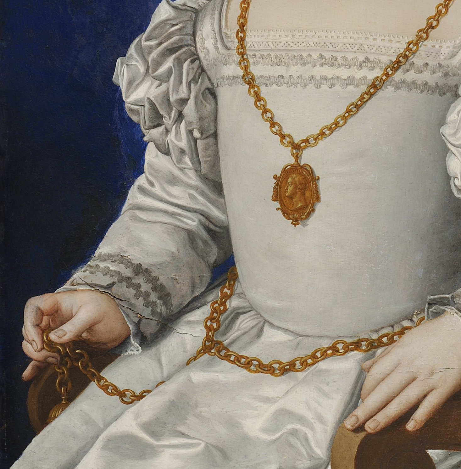 Believed to be Bia di Cosimo de’ Medici, the illegitimate daughter of Cosimo I de’ Medici, by Agnolo Bronzino, 1542.