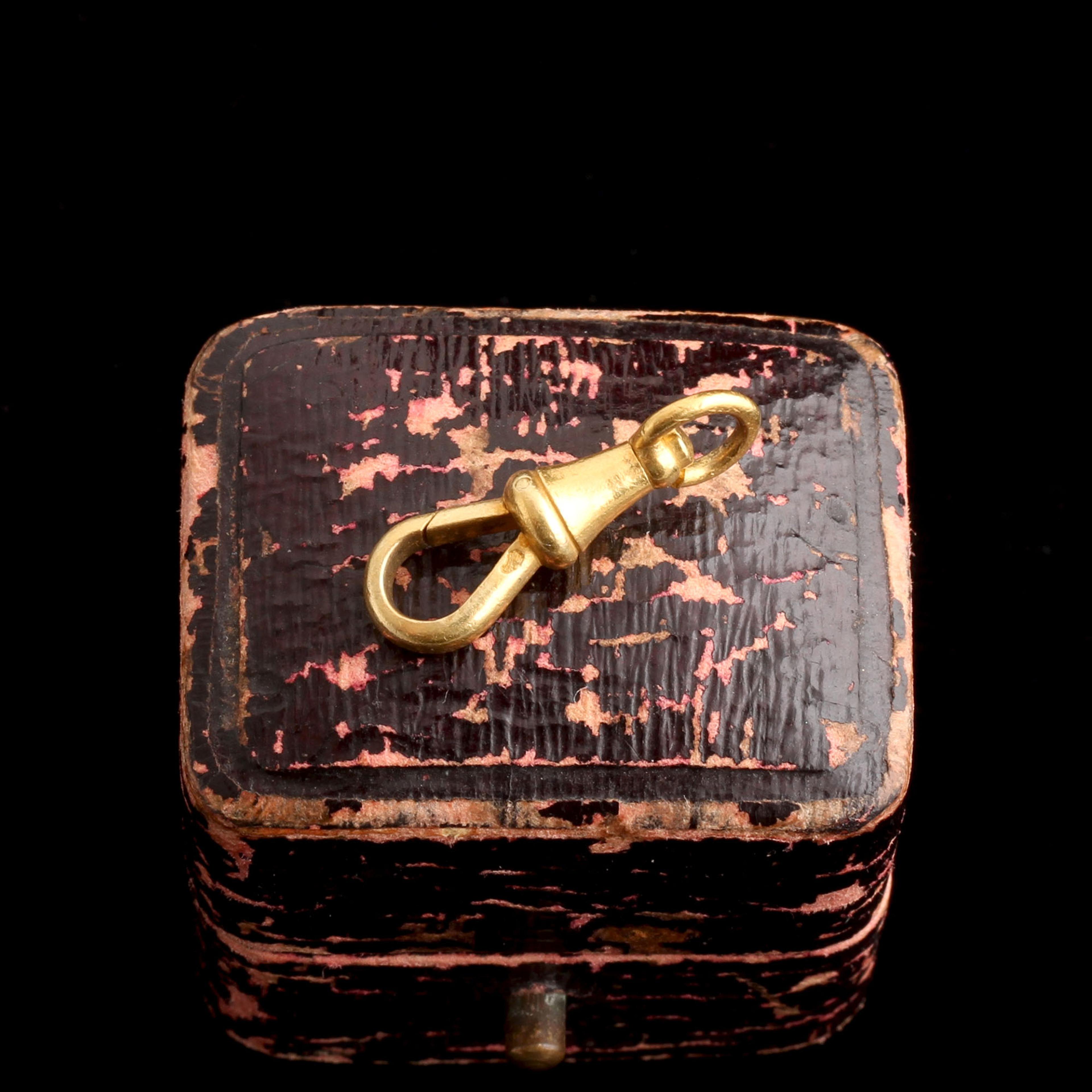 Late 19th Century French Gold Dog Clip