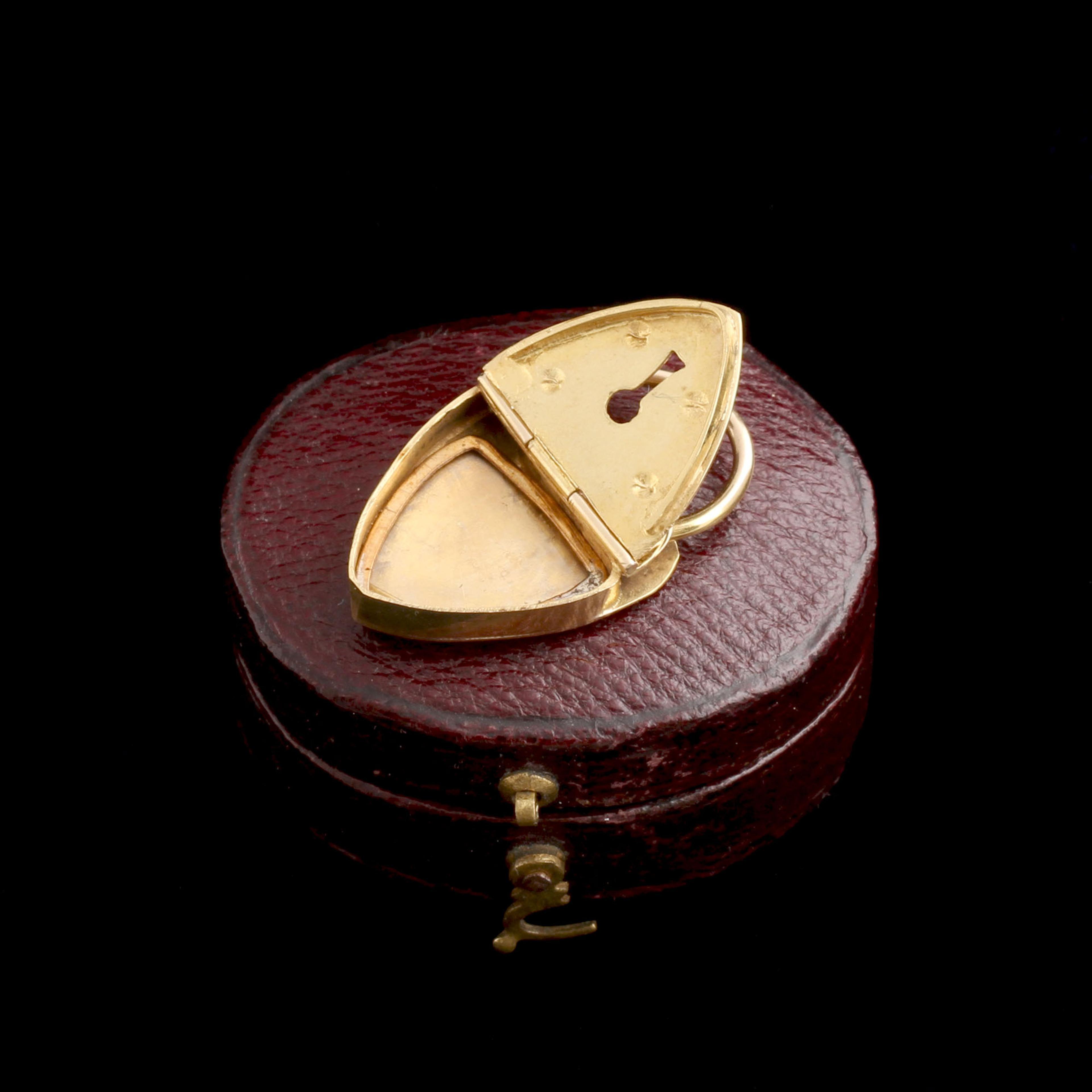 Vintage Heart-Shaped Padlock Locket