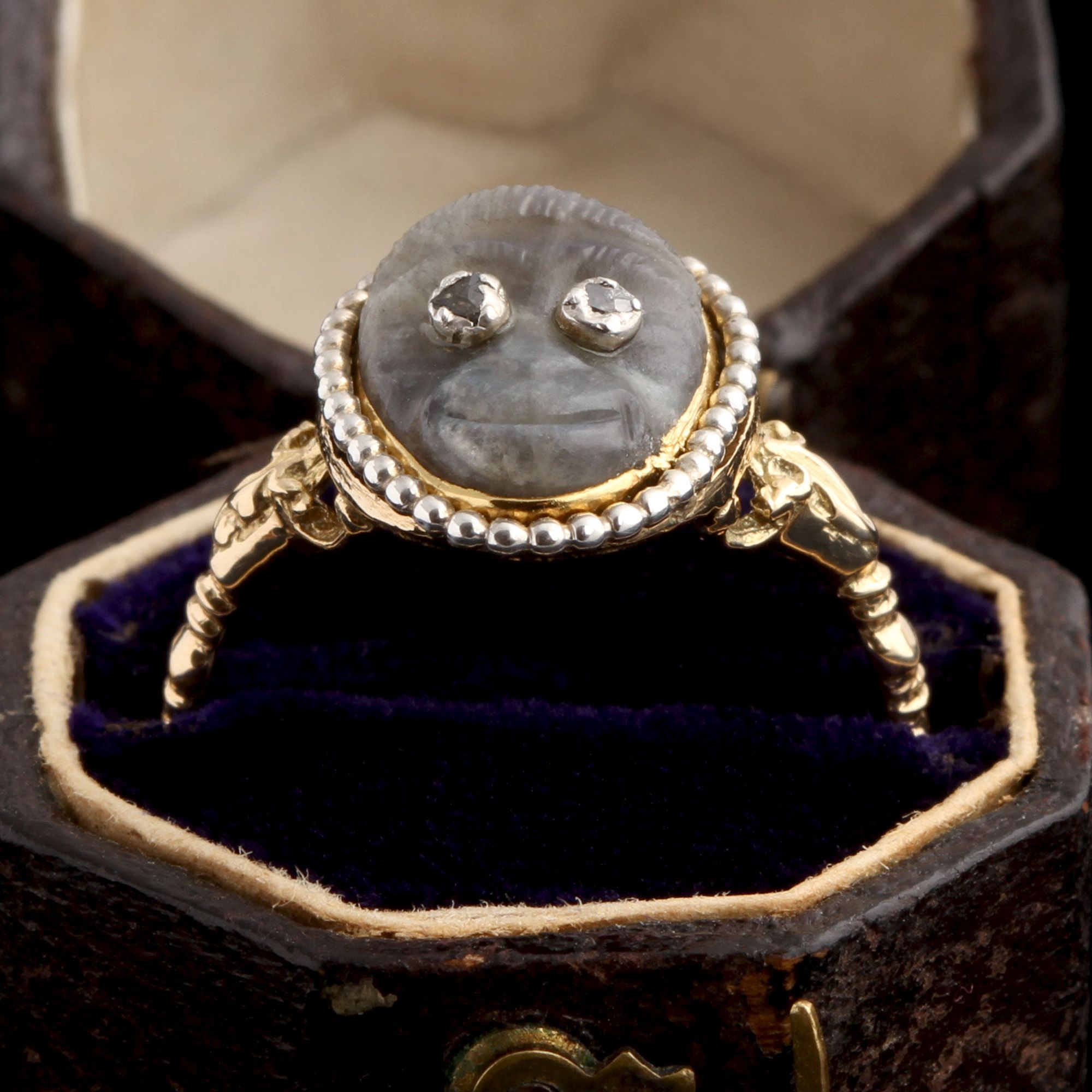Georgian Labradorite Monkey Ring
