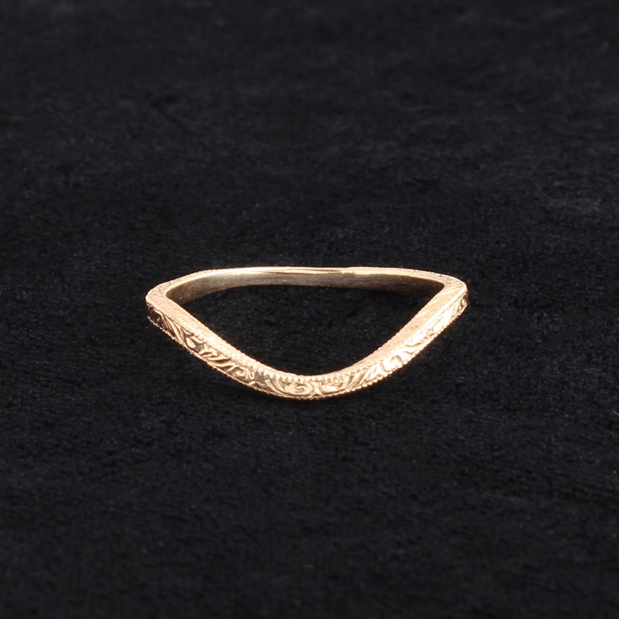 Engraved Curved Band
