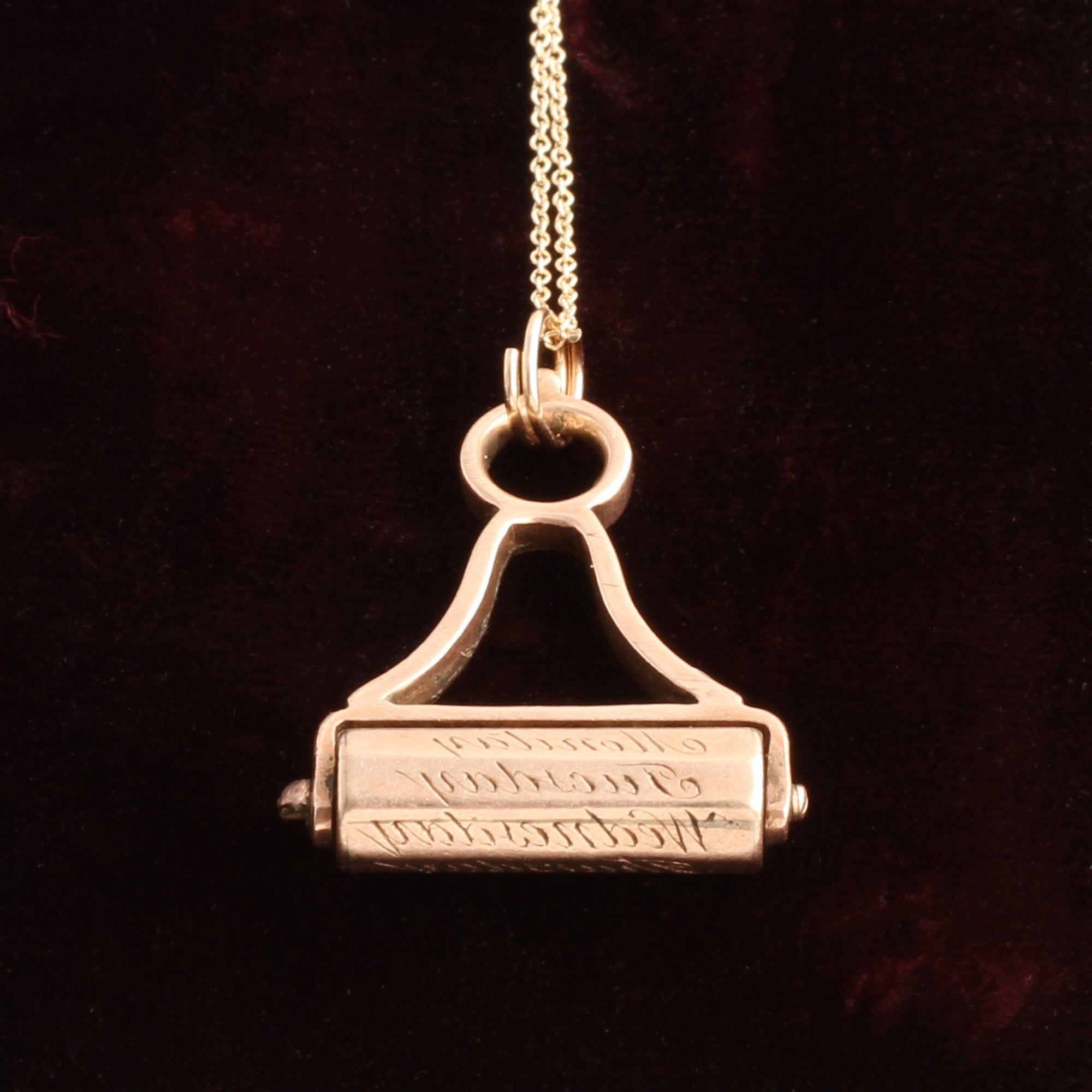 Georgian Days of the Week Barrel Seal Fob