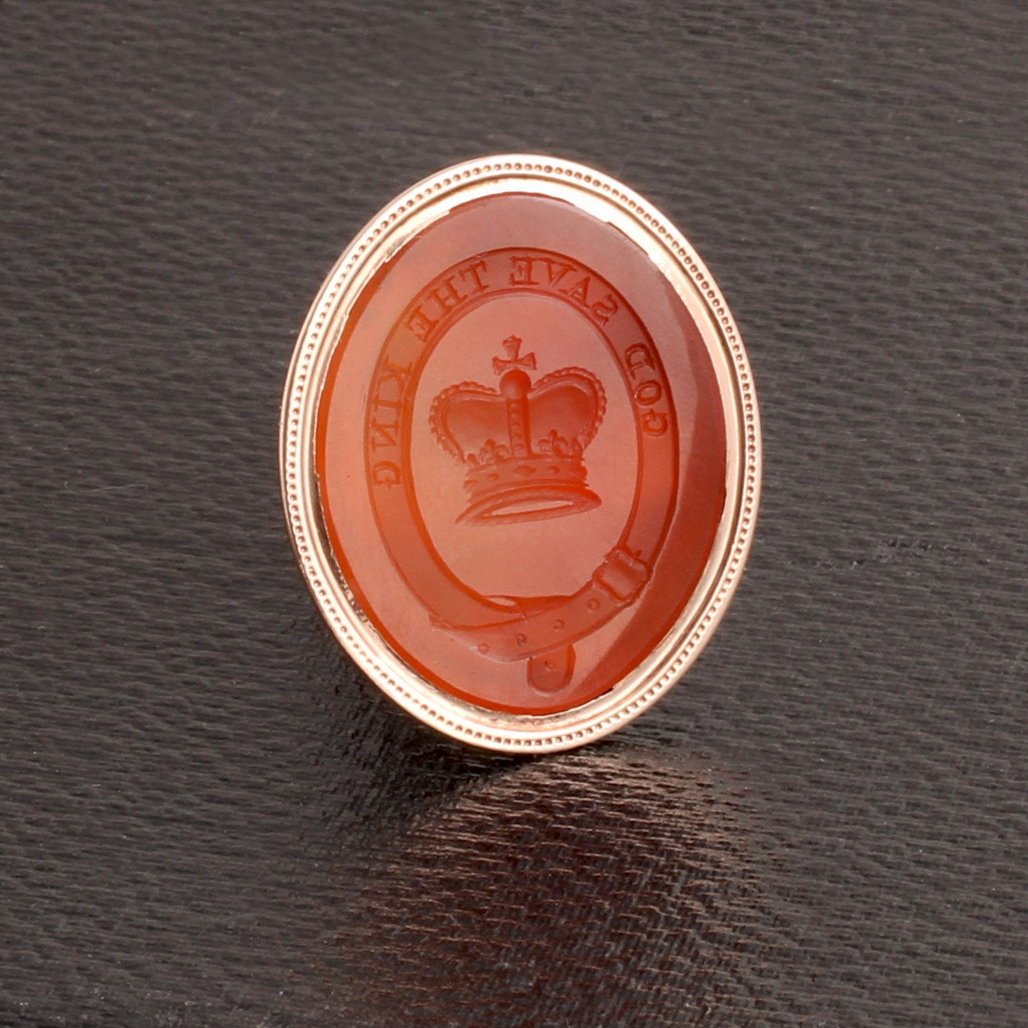 Georgian God Save The King Seal Fob