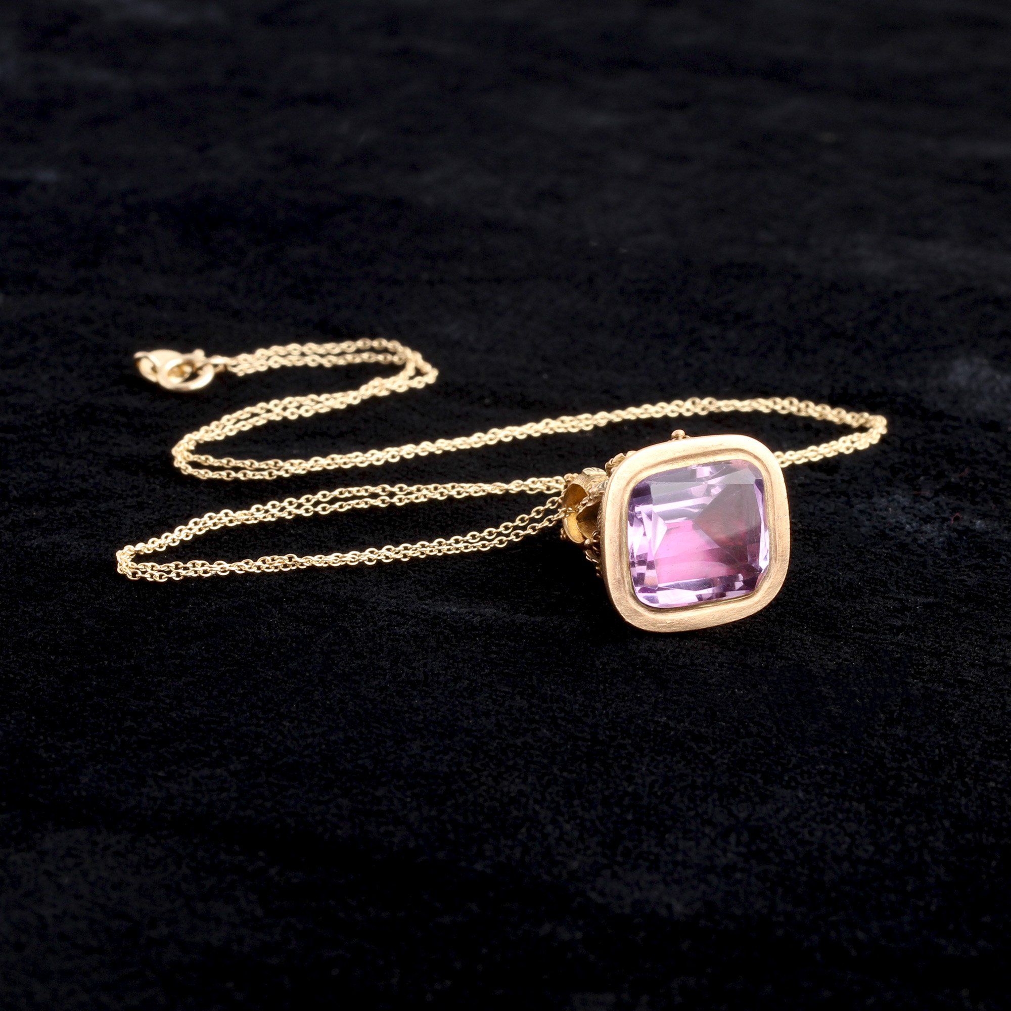 Georgian Amethyst Fob Necklace