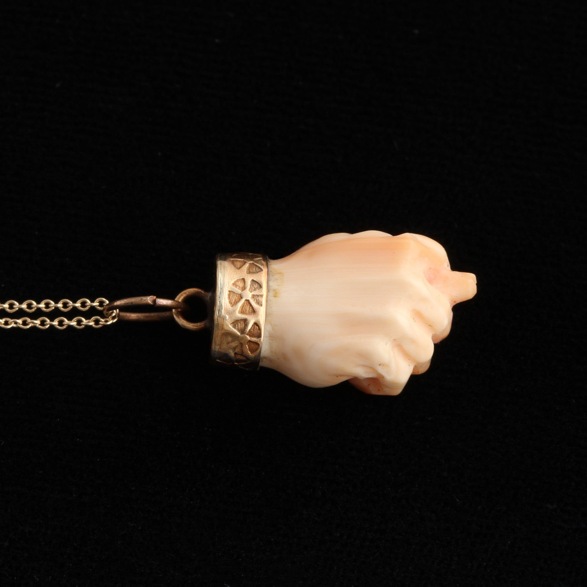 Vintage Coral Figa Necklace