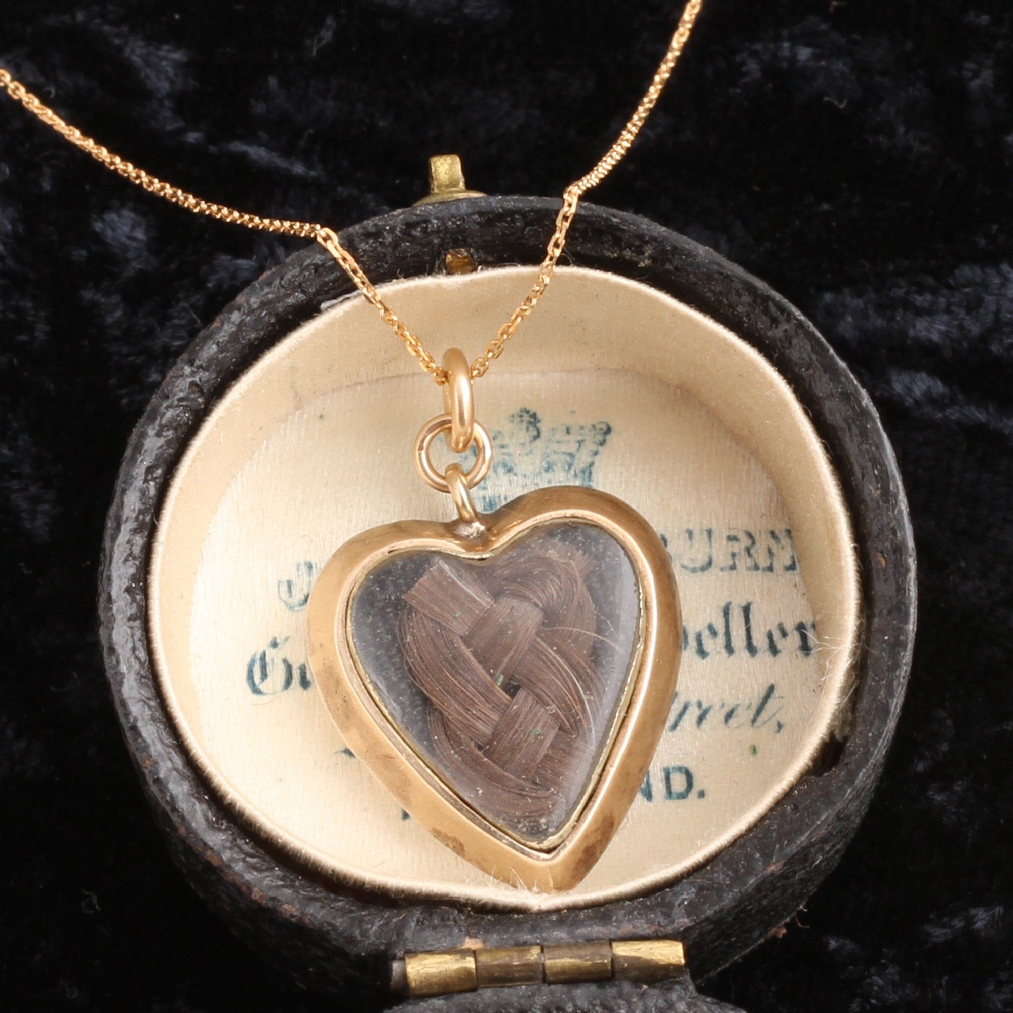 Victorian "In Memory Of" Heart Locket