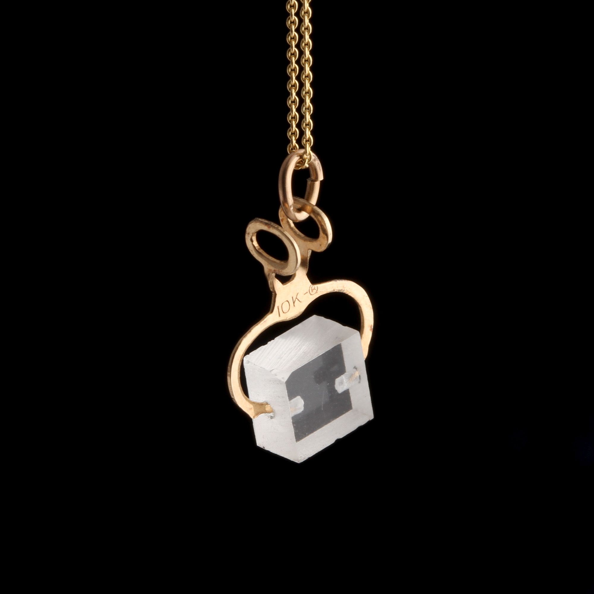Vintage Ice Block Charm Necklace