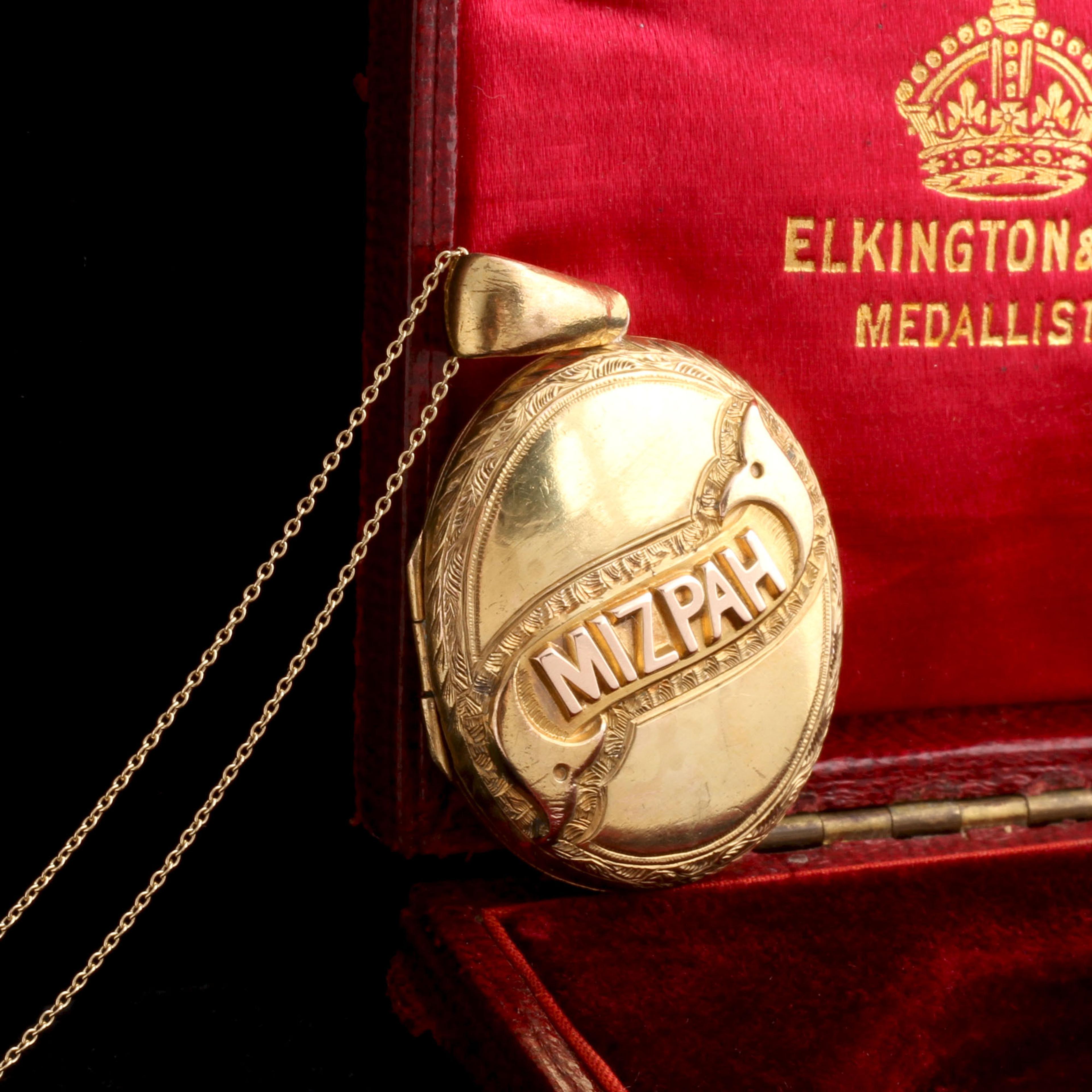 Victorian "Bella" Mizpah Locket