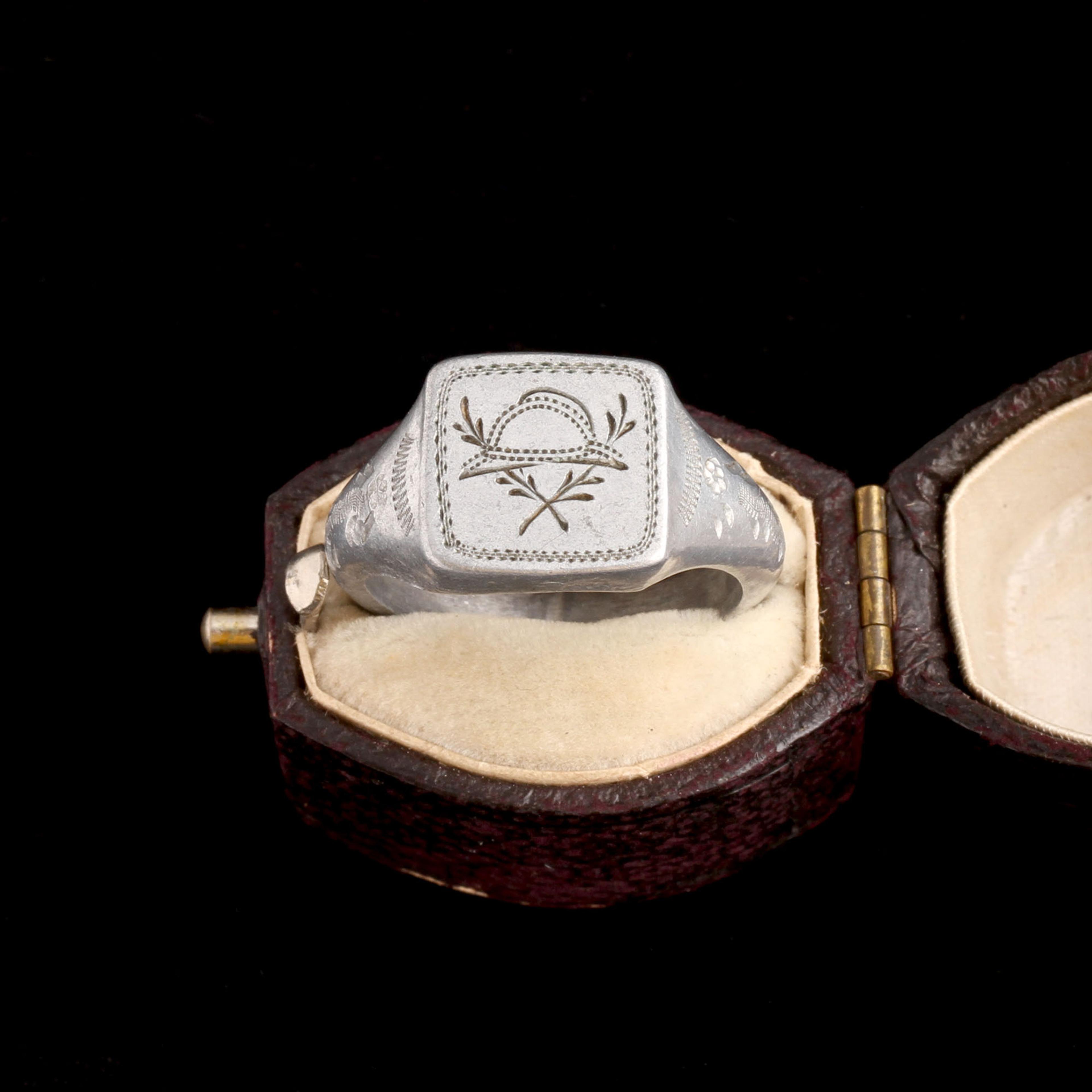 WWI Era French Adrian Helmet Trench Art Ring