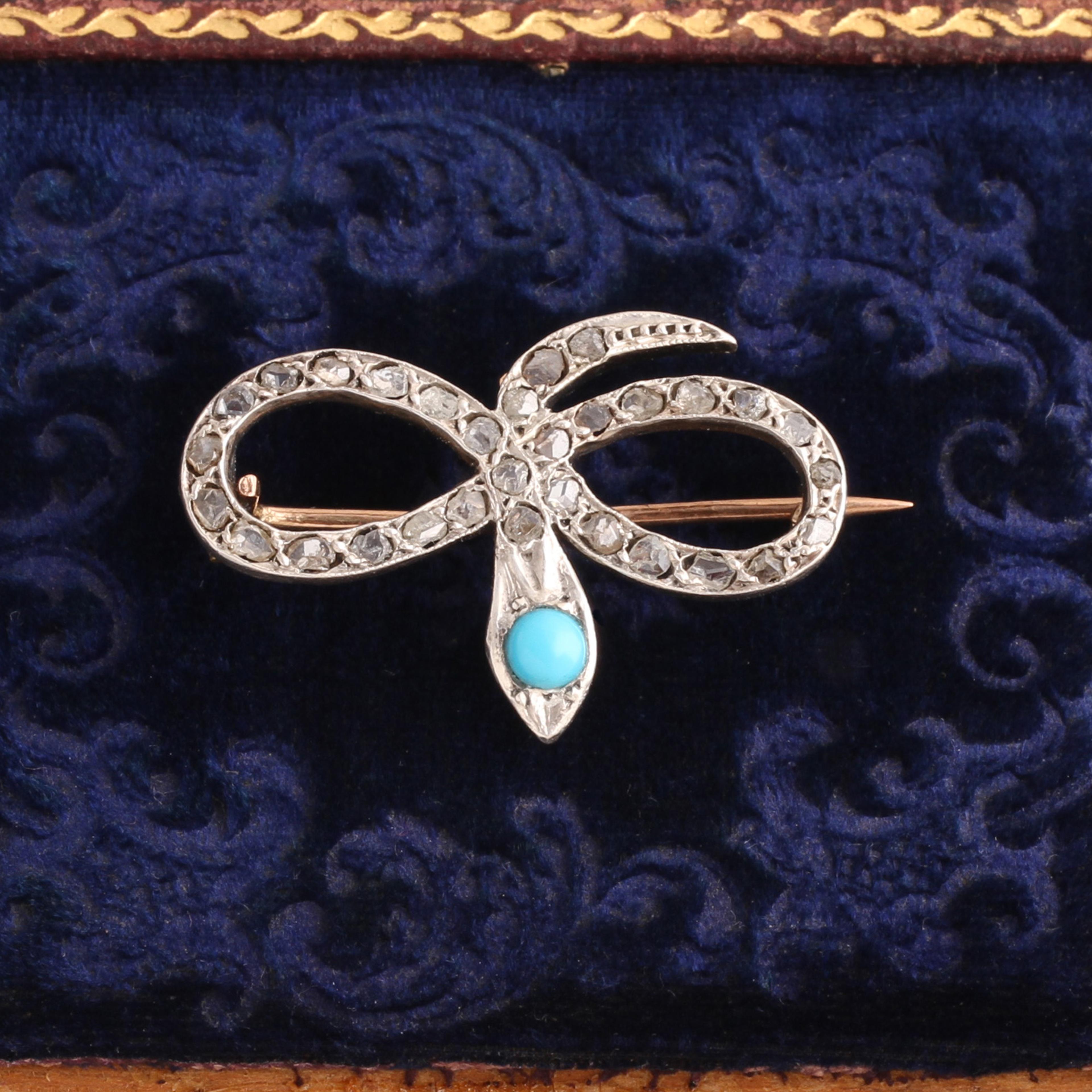 Victorian Infinity Serpent Brooch