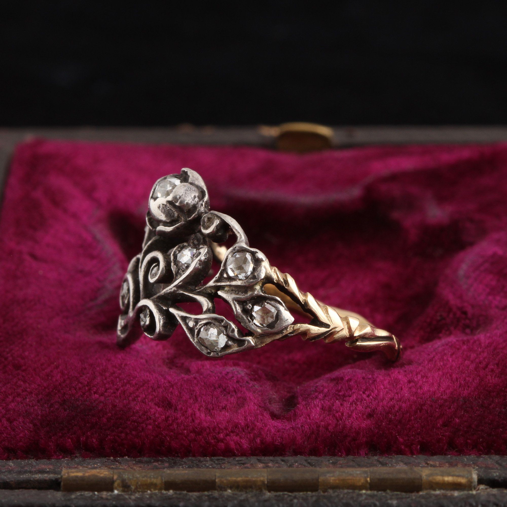 18th Century Rose Cut Diamond Giardinetti Ring
