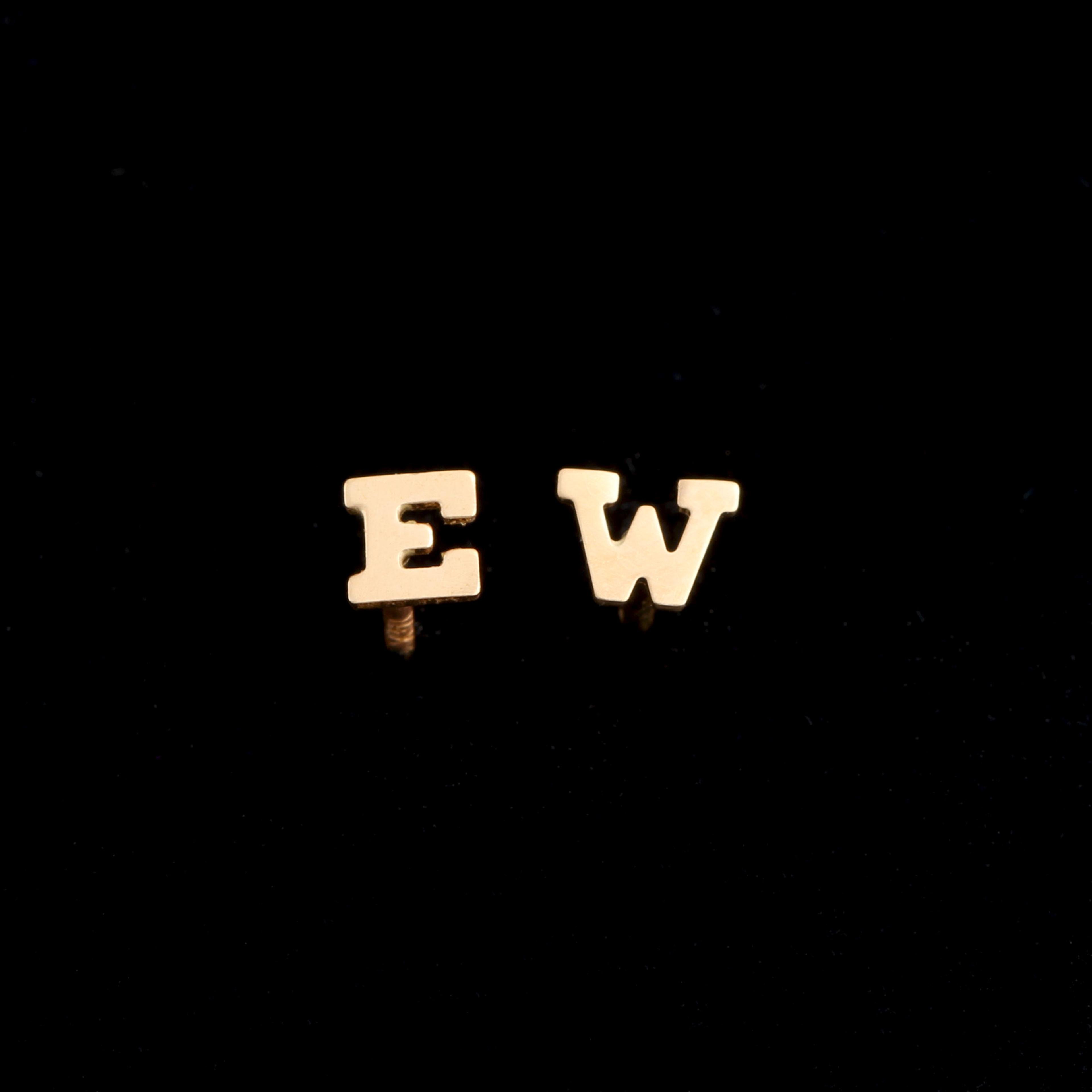 Alphabet Studs