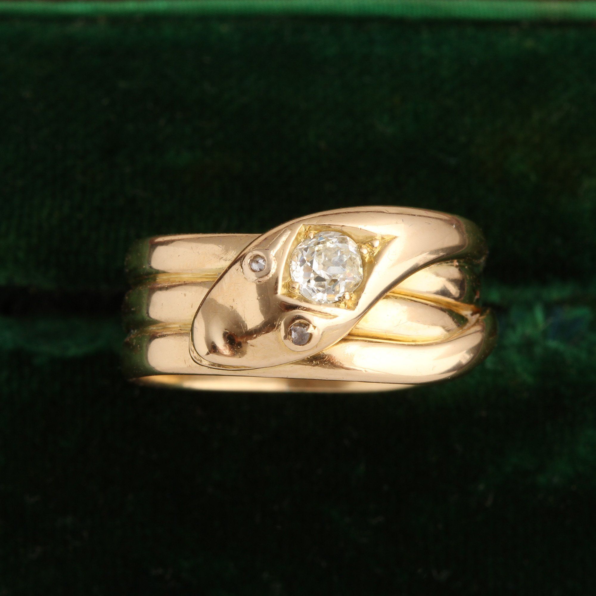 Late Victorian Coiled Snake Ring