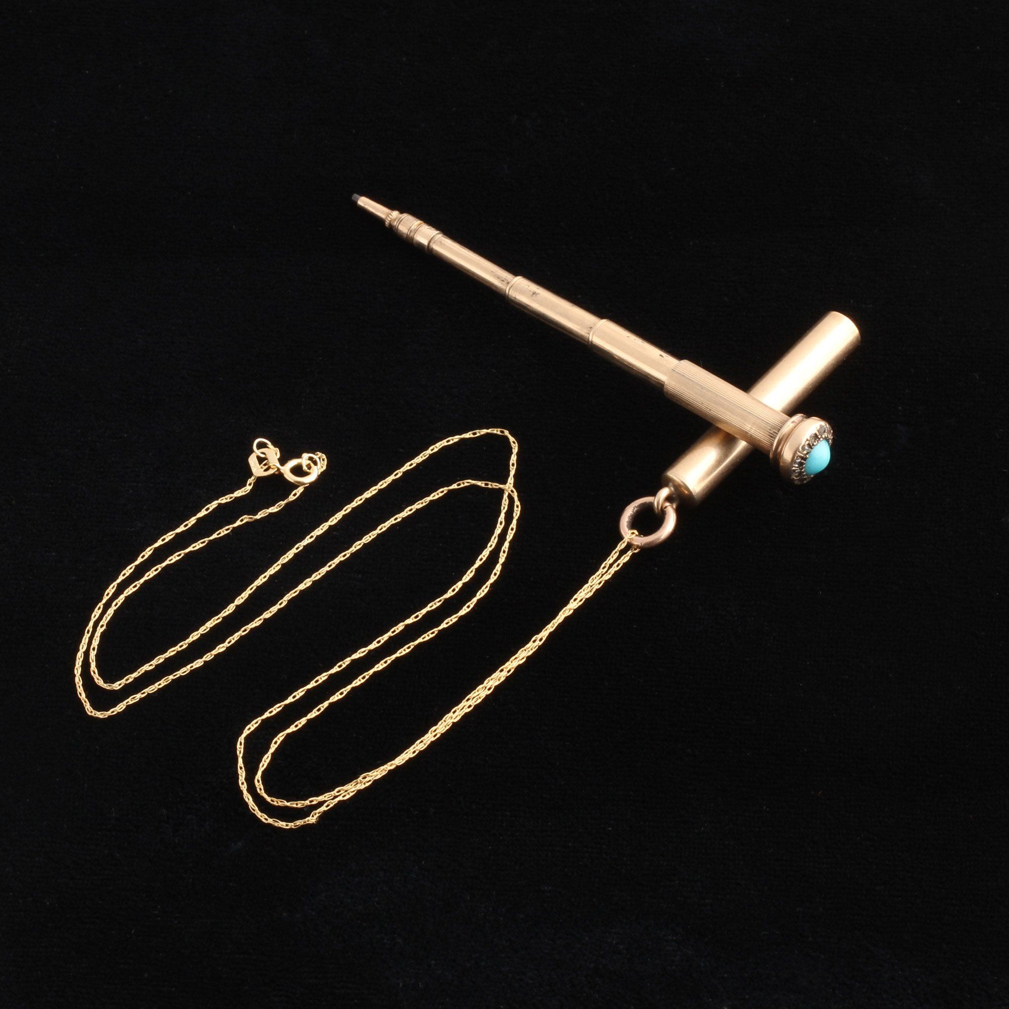 Victorian Telescoping Pencil Necklace