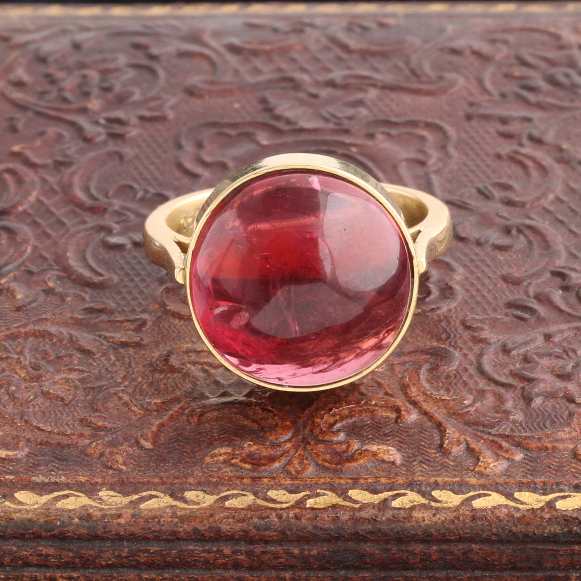 Vintage Pink Tourmaline Cocktail Ring