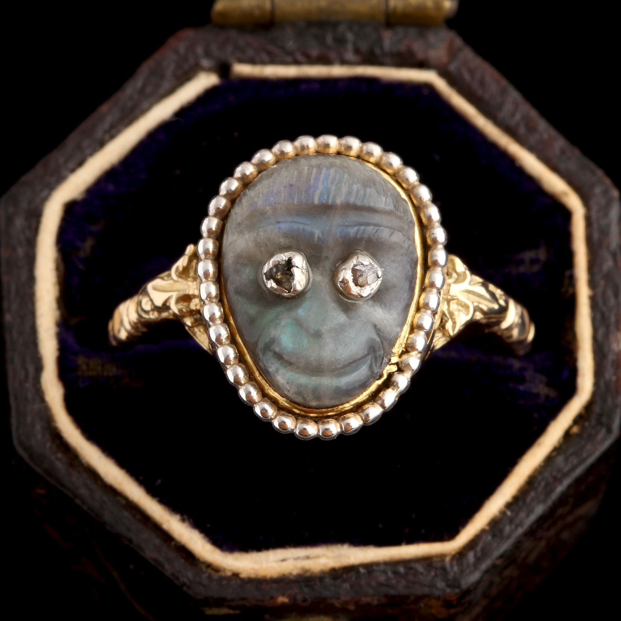 Georgian Labradorite Monkey Ring