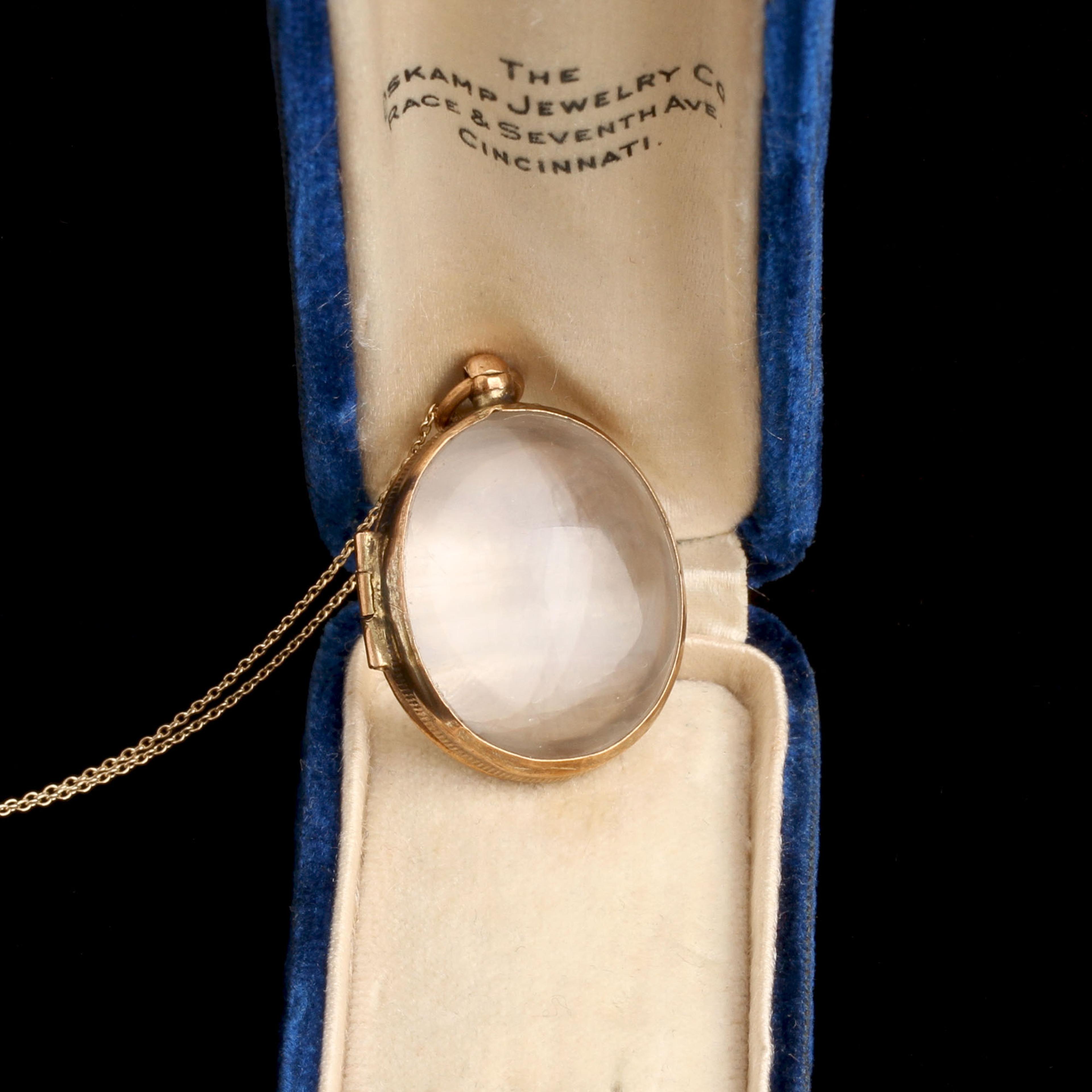 Victorian Rock Crystal Oval Locket
