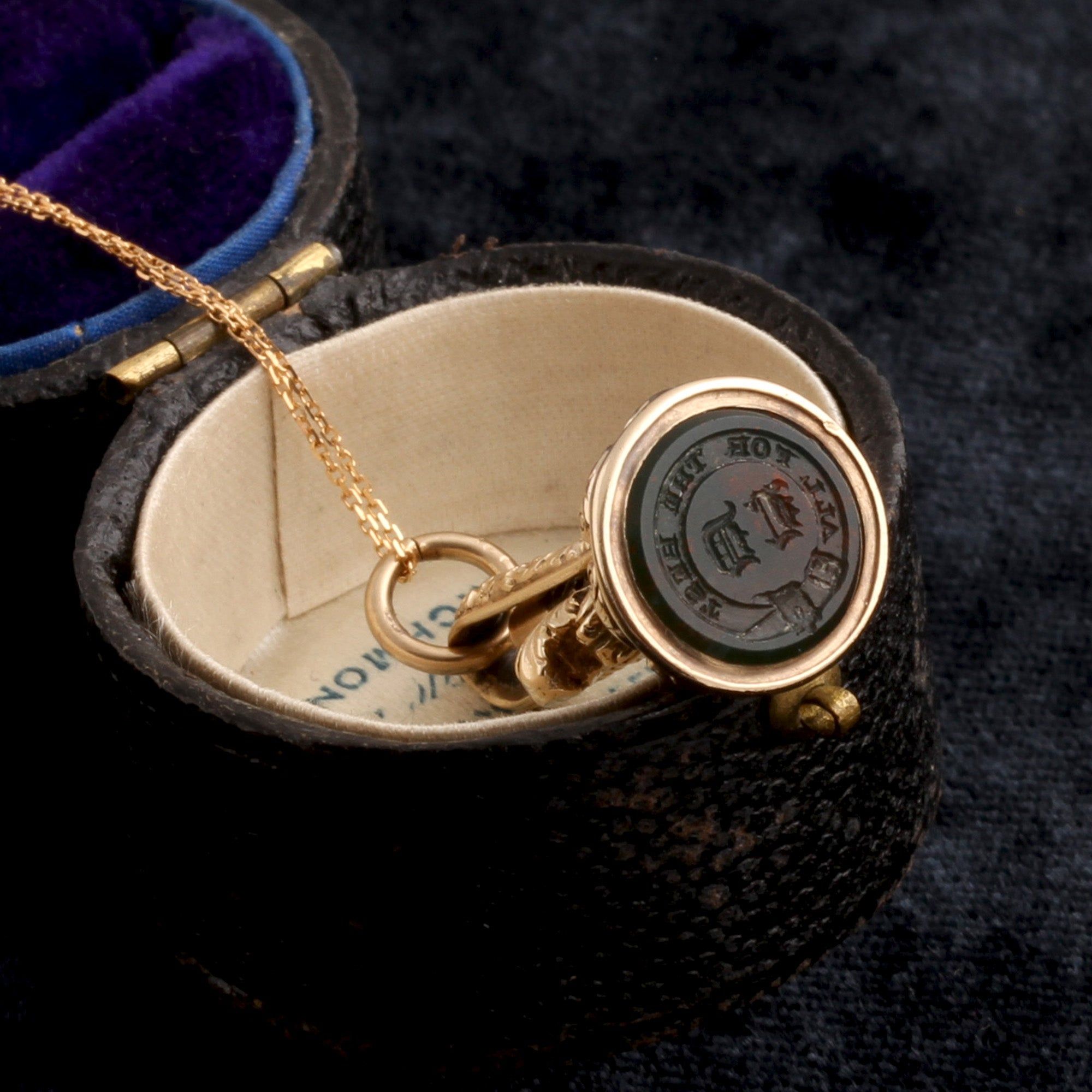 Victorian "All For The Best" Seal Watch Key Fob