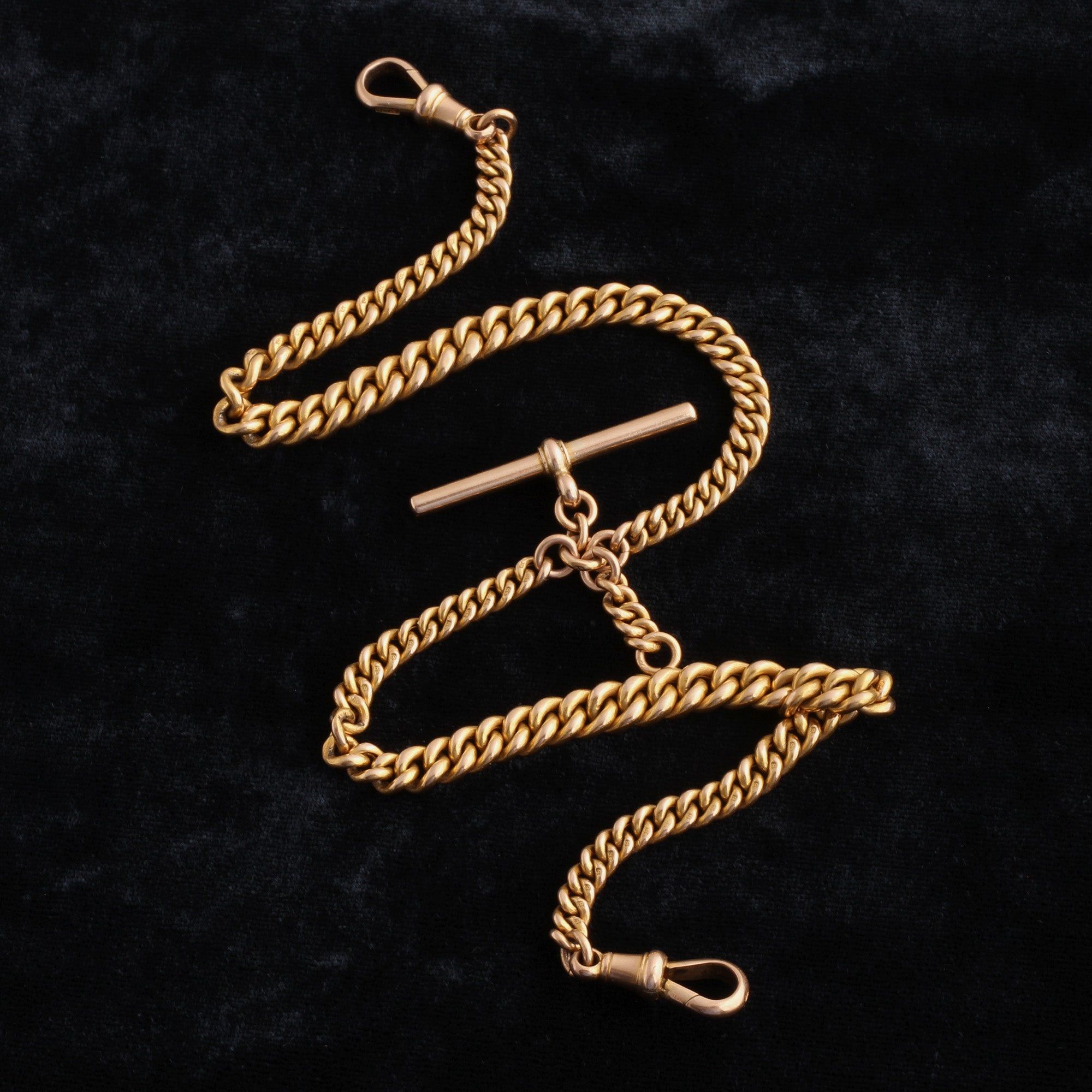 Victorian Graduated Curb Link Albert Chain