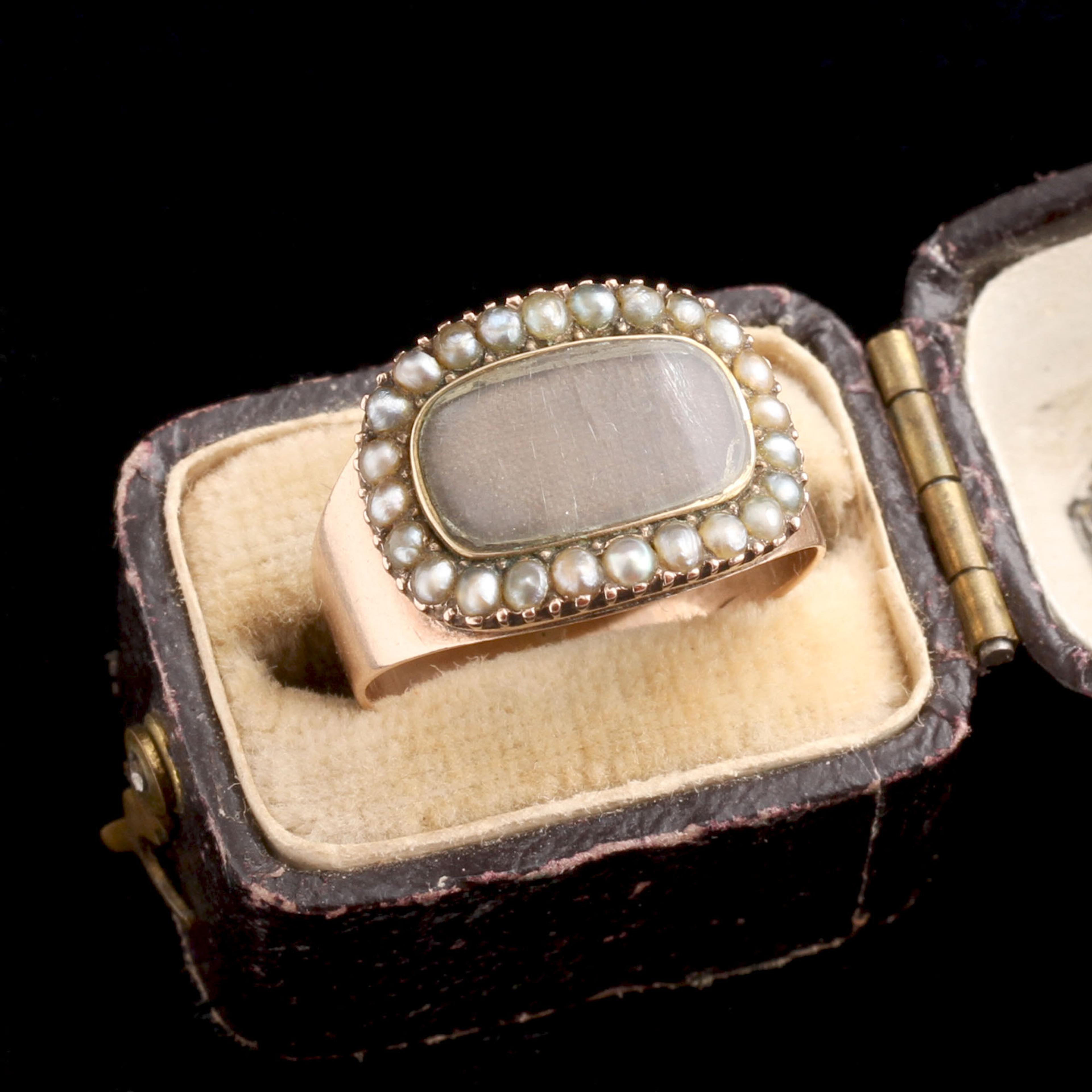 Georgian "Wounded in an attack" Mourning Ring
