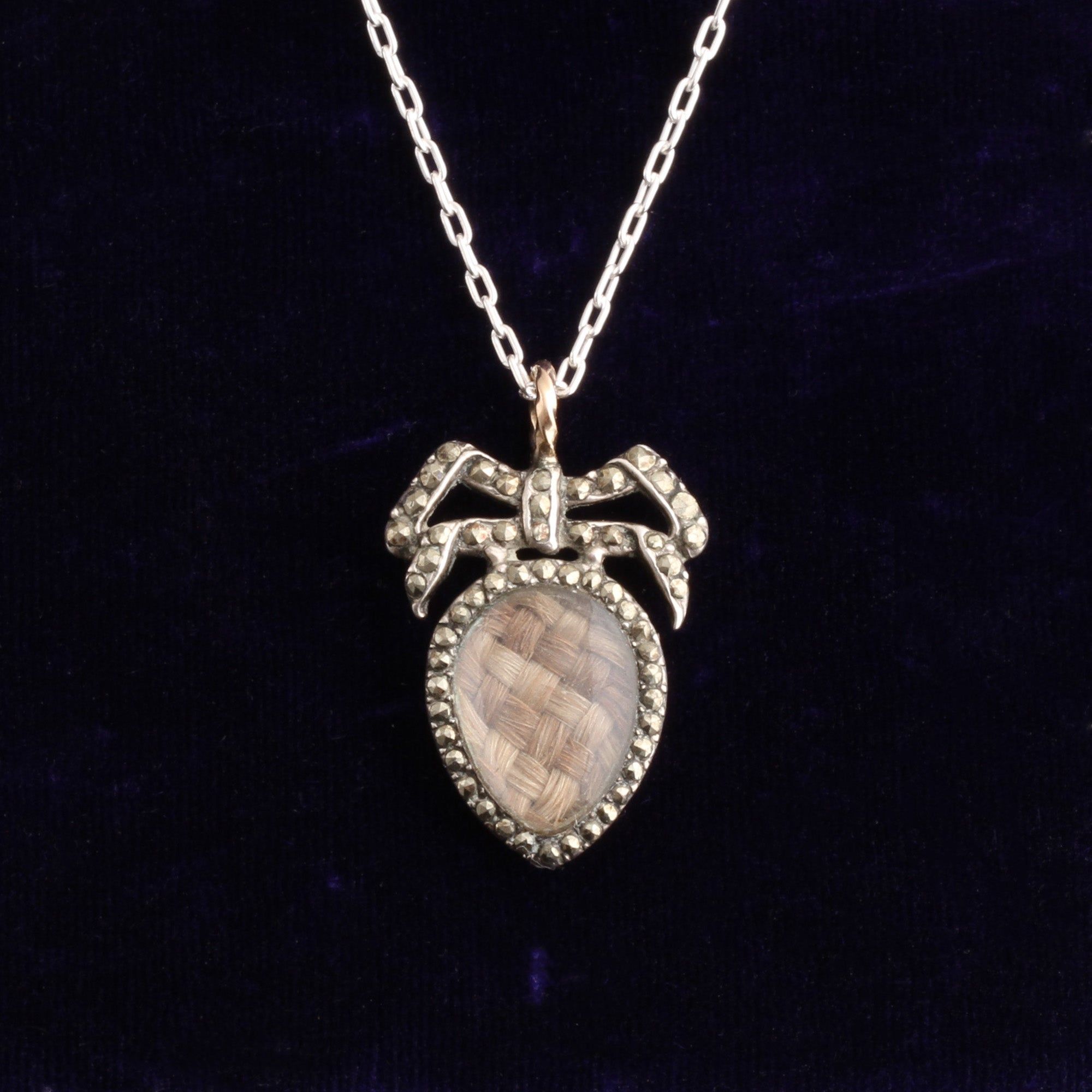Georgian Silver & Pyrite Heart Locket