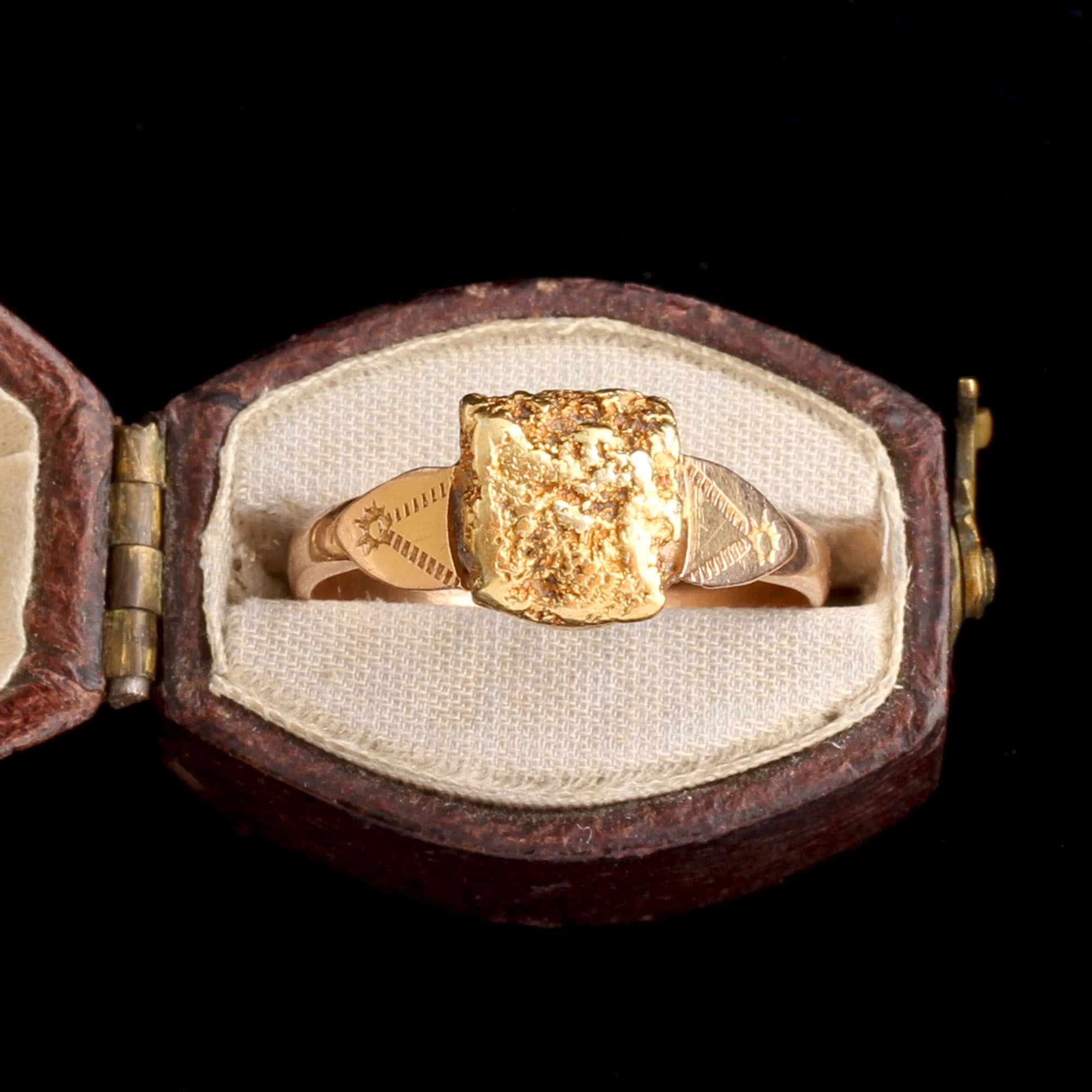 Victorian Gold Nugget Ring