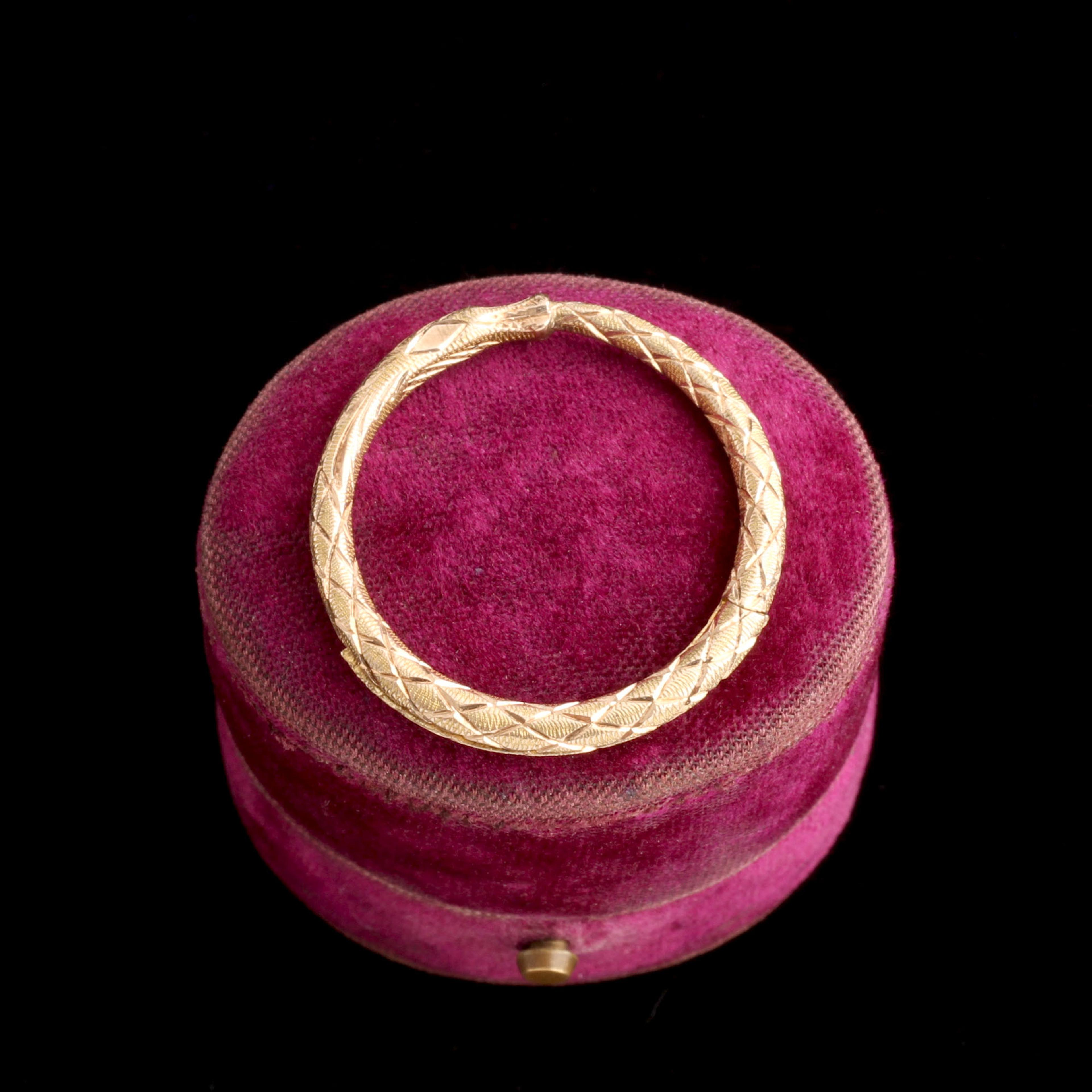 Early Victorian Ouroboros Split Ring