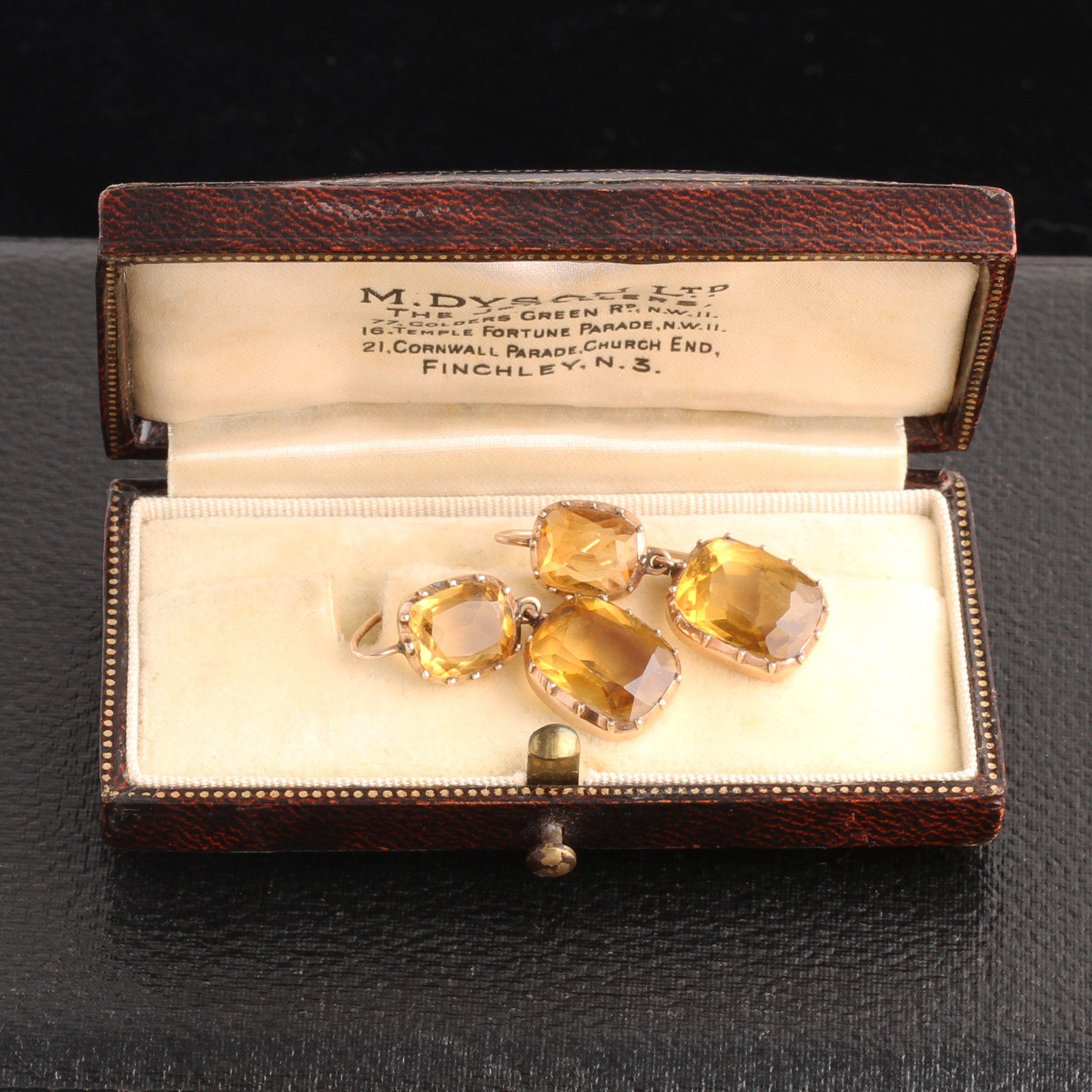 Early Victorian Citrine Earrings