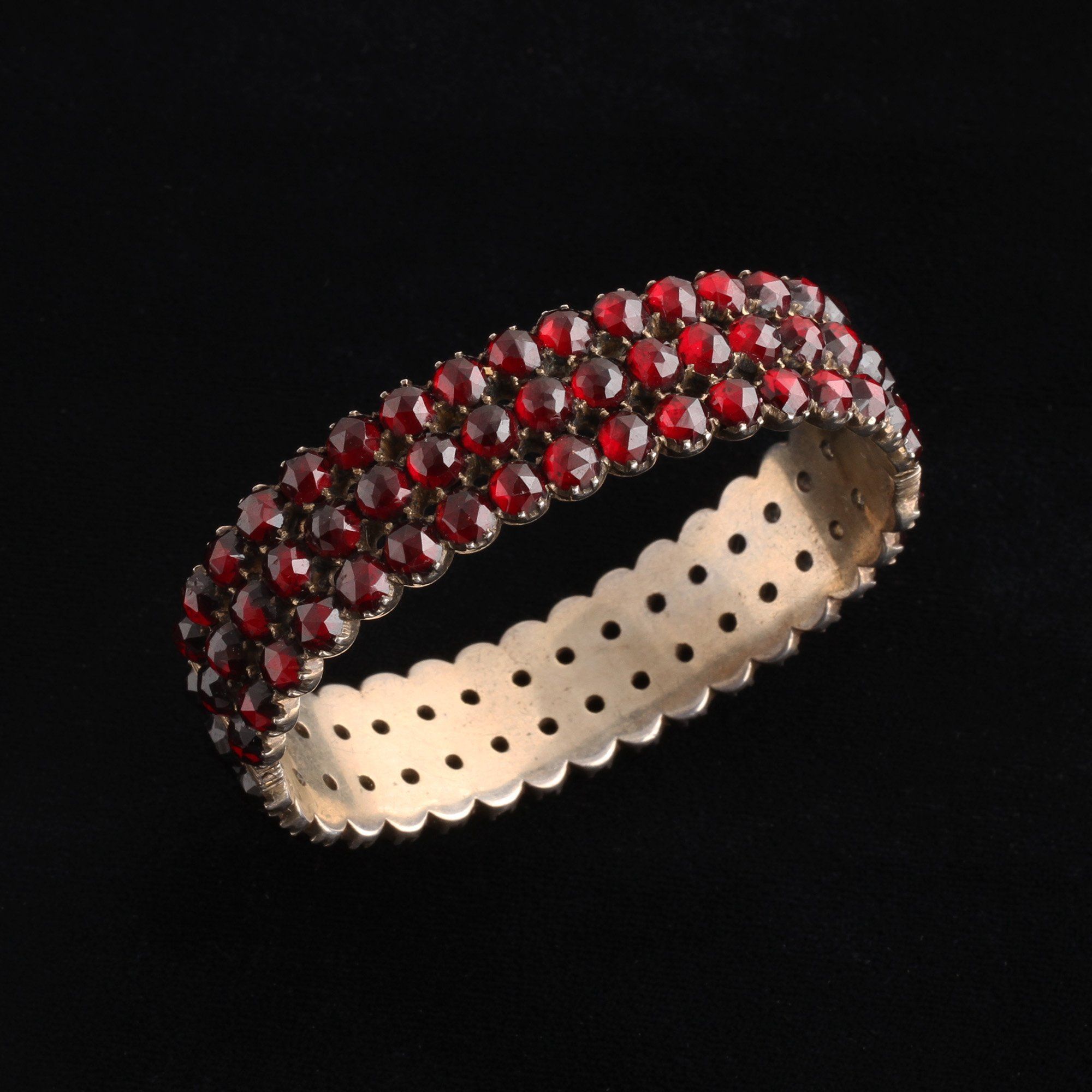 Victorian Bohemian Garnet Bangle