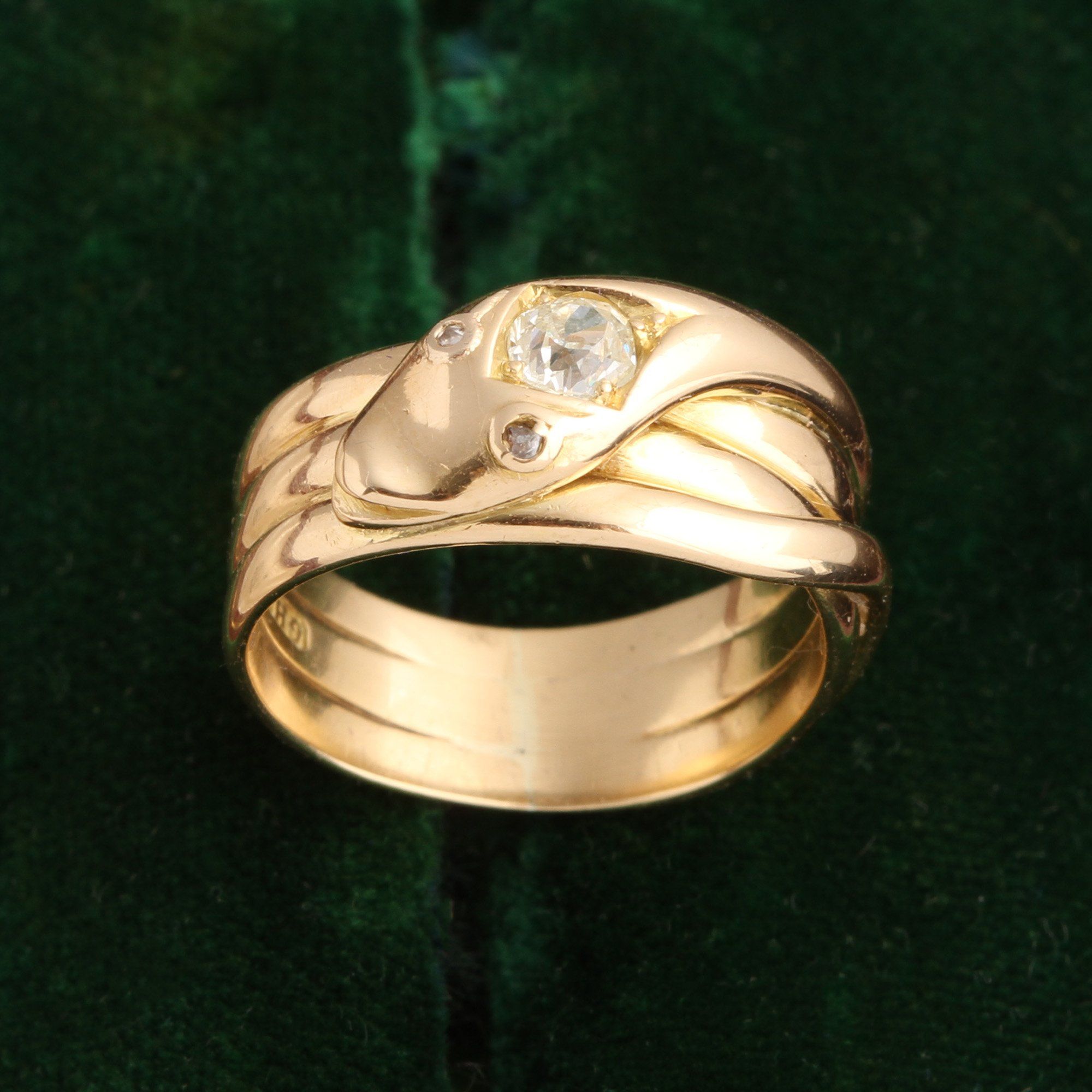 Late Victorian Coiled Snake Ring