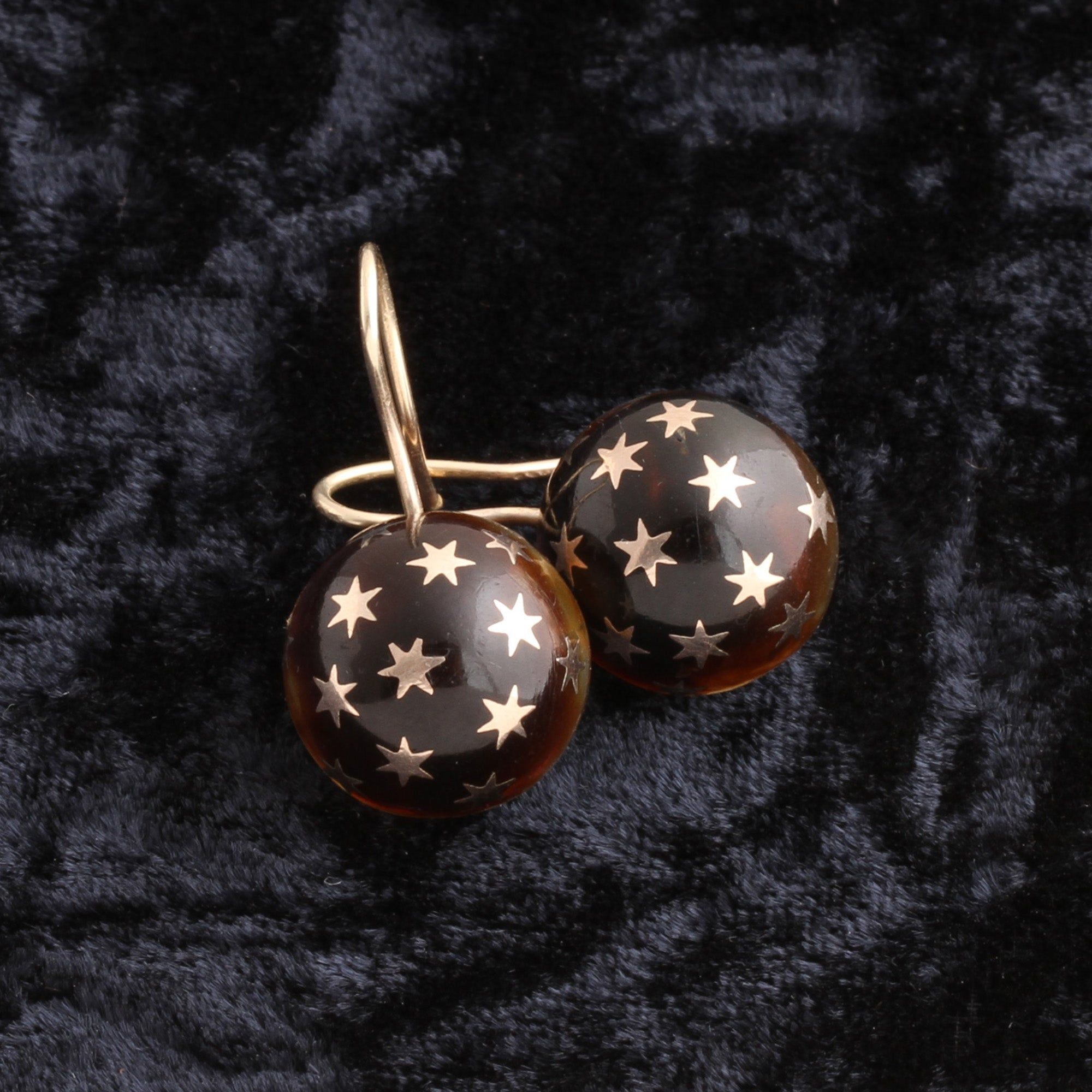 Victorian Pique Star Earrings