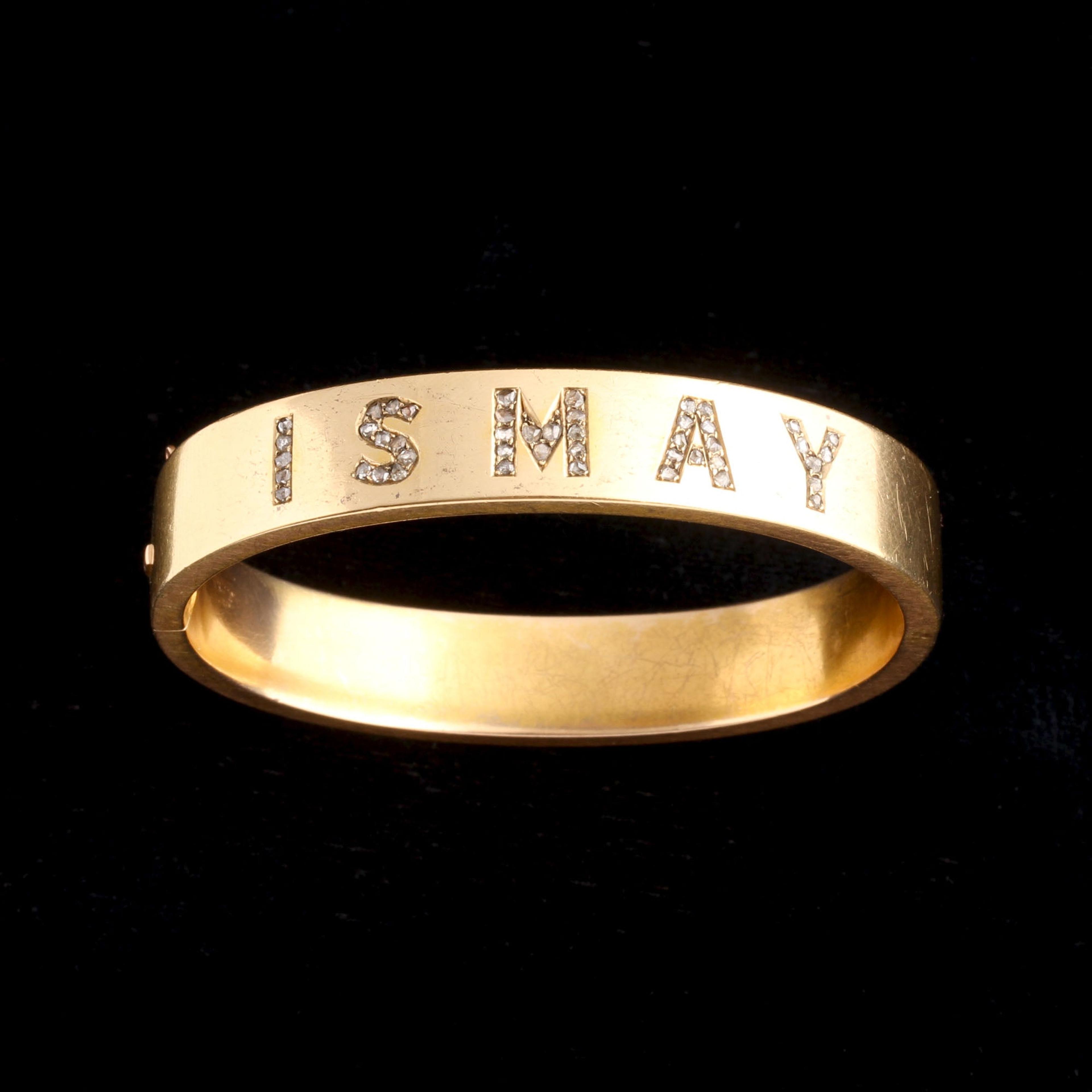 Victorian "Ismay" Diamond Bangle